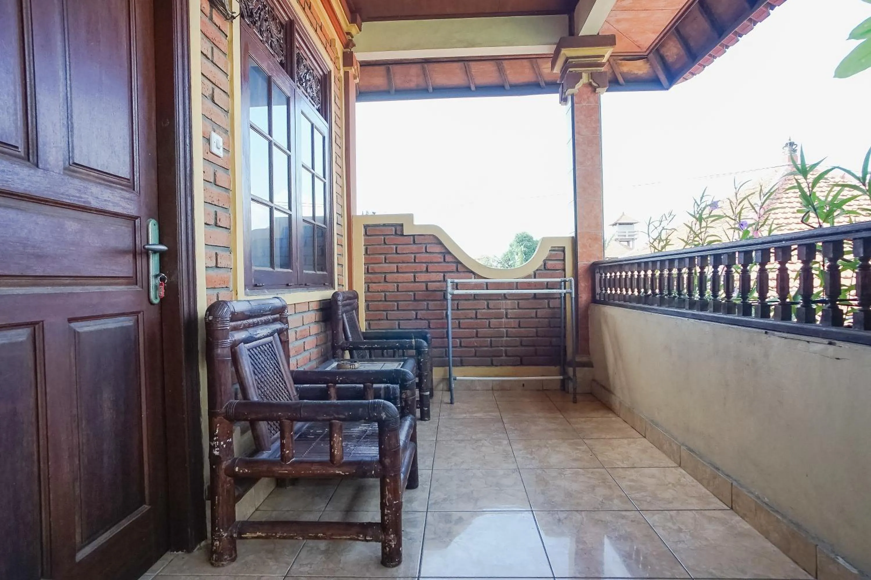 Balcony/Terrace in Indopurejoy House - Komala Indah Cottages