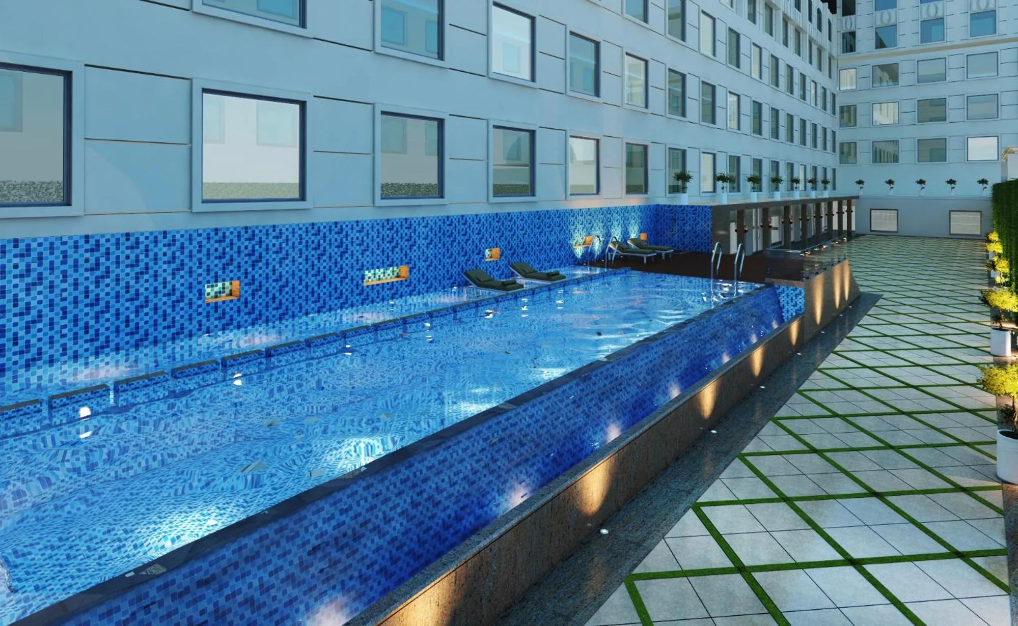 Swimming pool in Ramada by Wyndham Lucknow Hotel and Convention Center