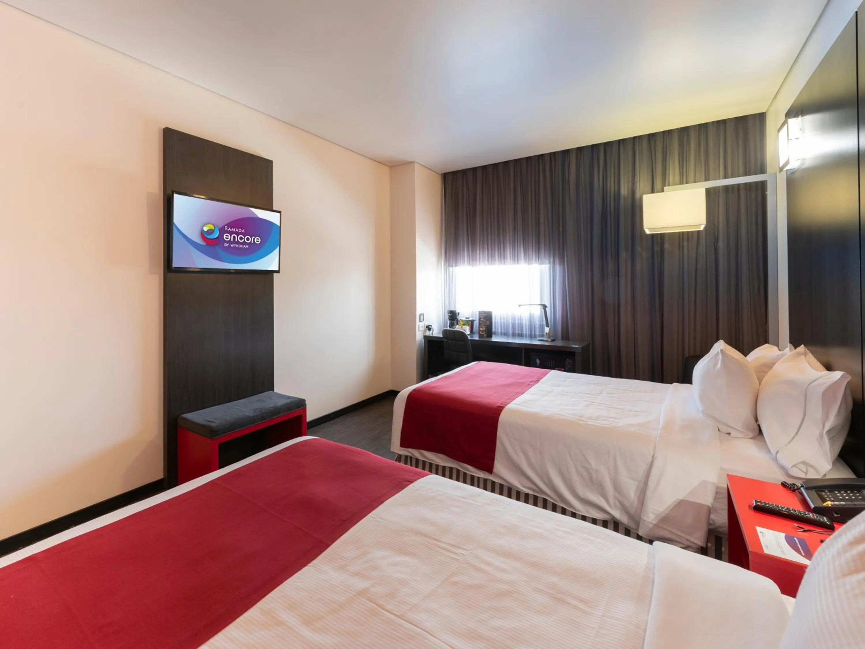 Bedroom, Bed in Ramada Encore by Wyndham Puebla