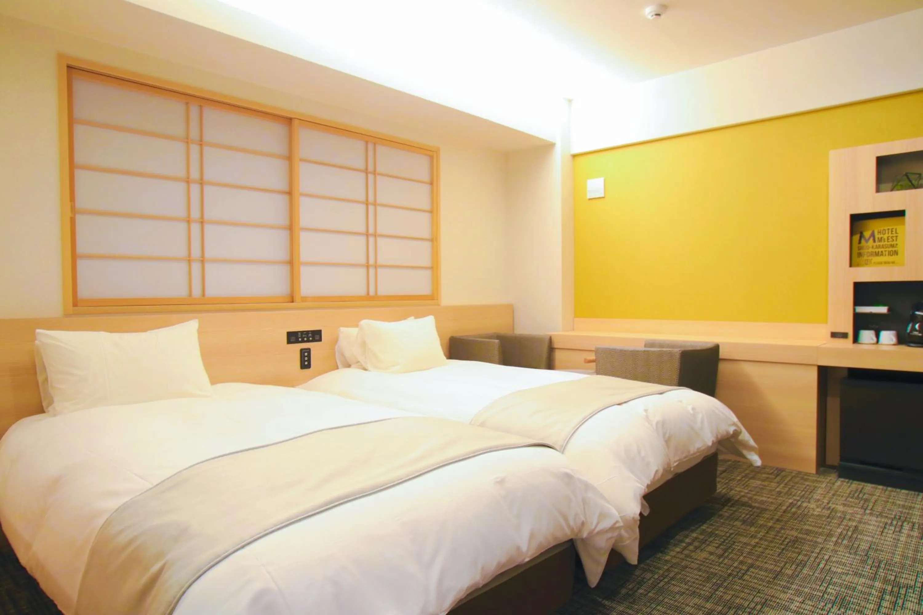 Bed in Hotel M's Est Shijo Karasuma