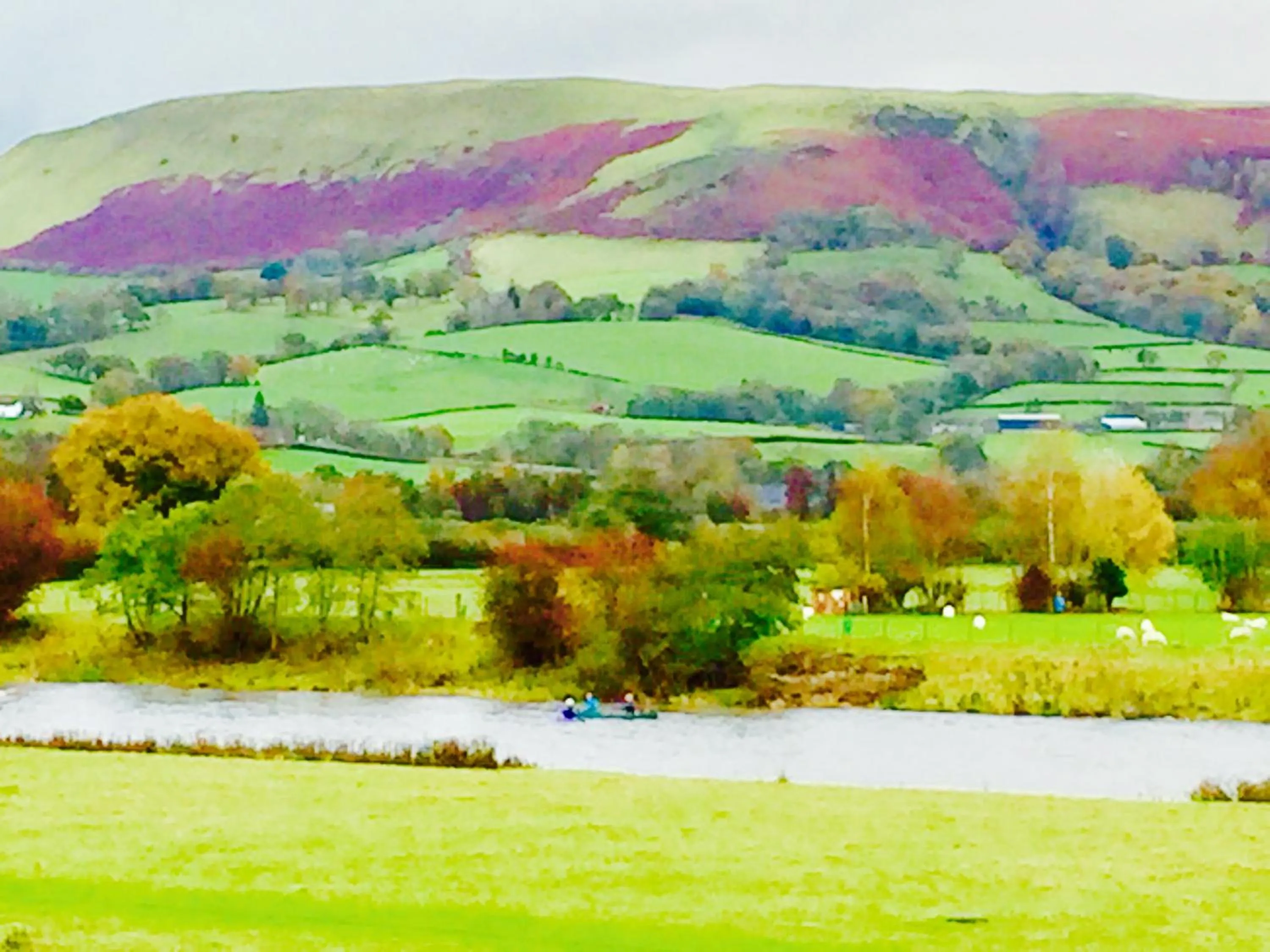 Canoeing in The Llanelwedd Arms Hotel