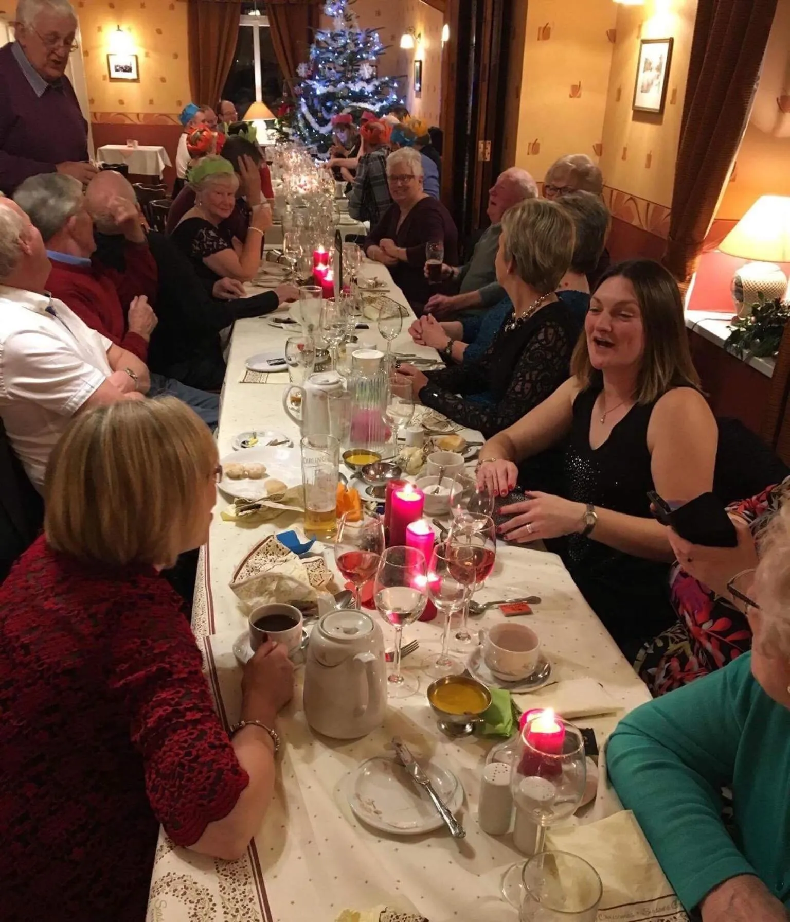 Dining area in The Llanelwedd Arms Hotel