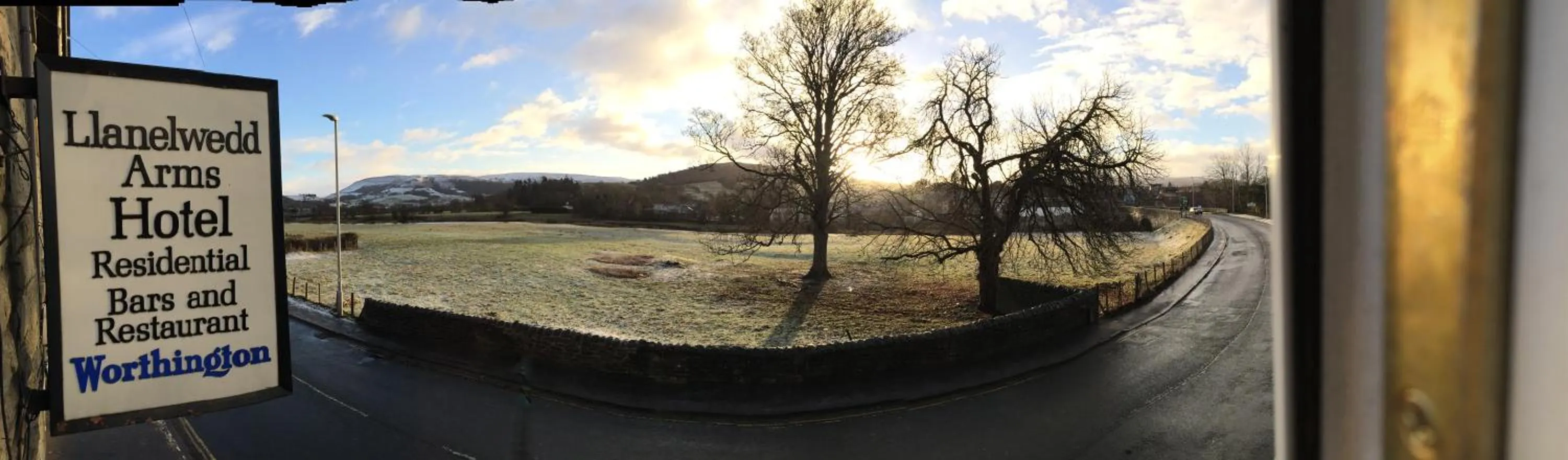 Mountain view in The Llanelwedd Arms Hotel