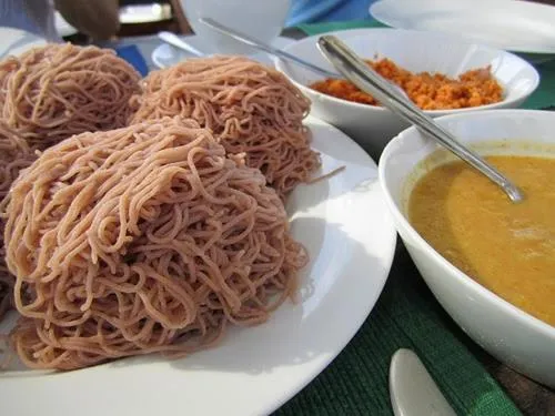 Asian breakfast in Dinaro Guest