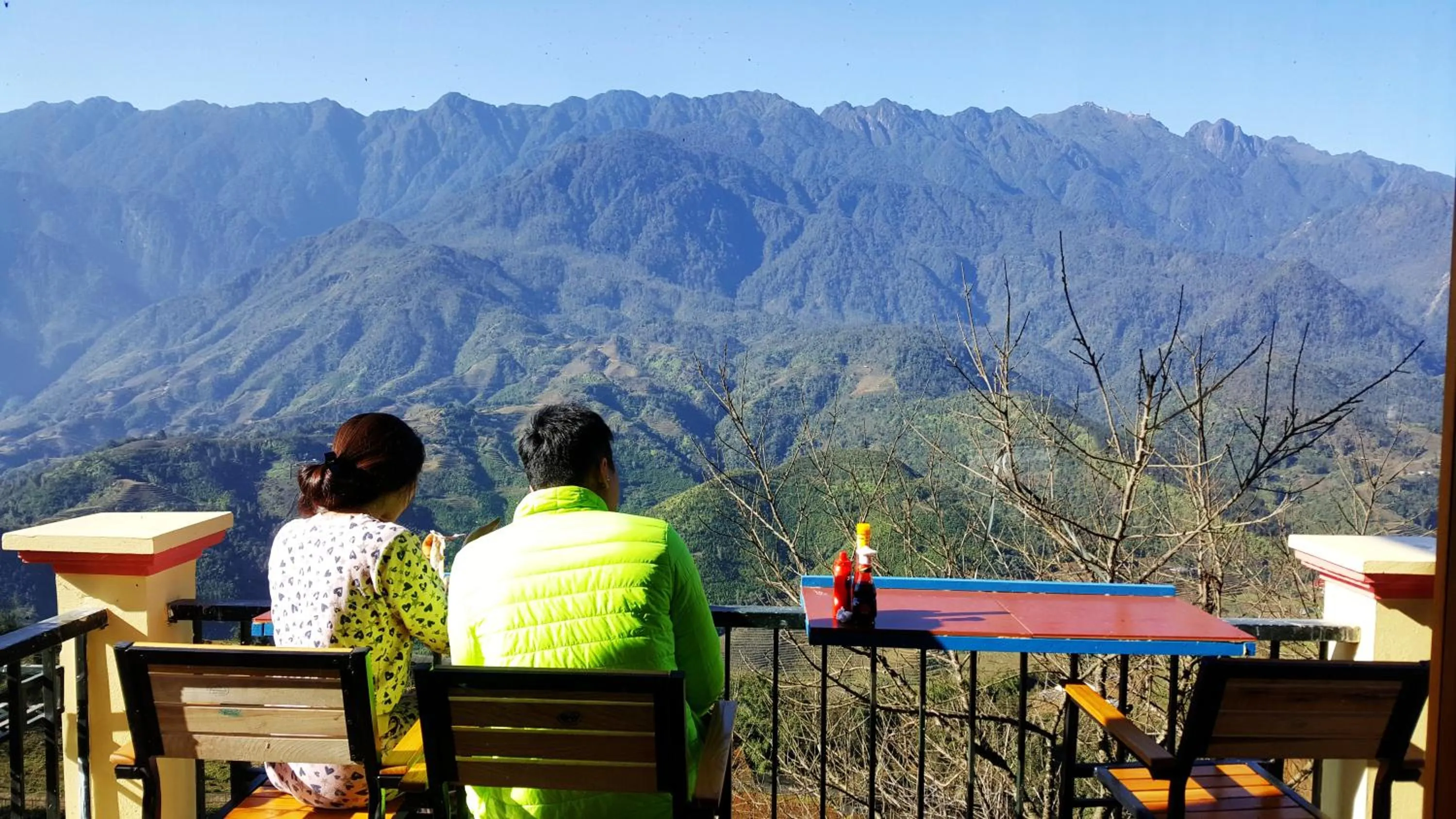 Mountain view in Sapa Odyssey Hostel