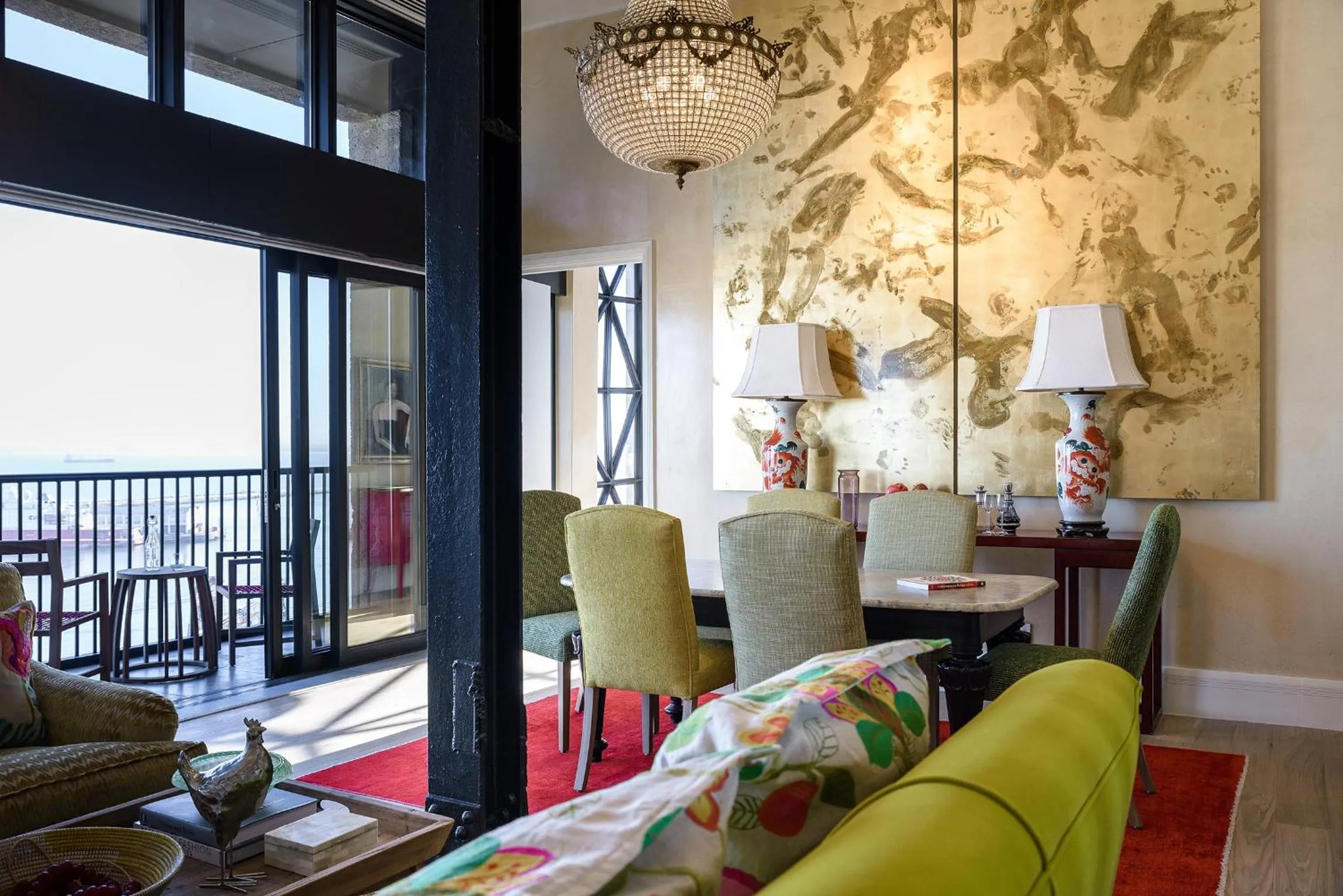 Dining area in The Silo Hotel