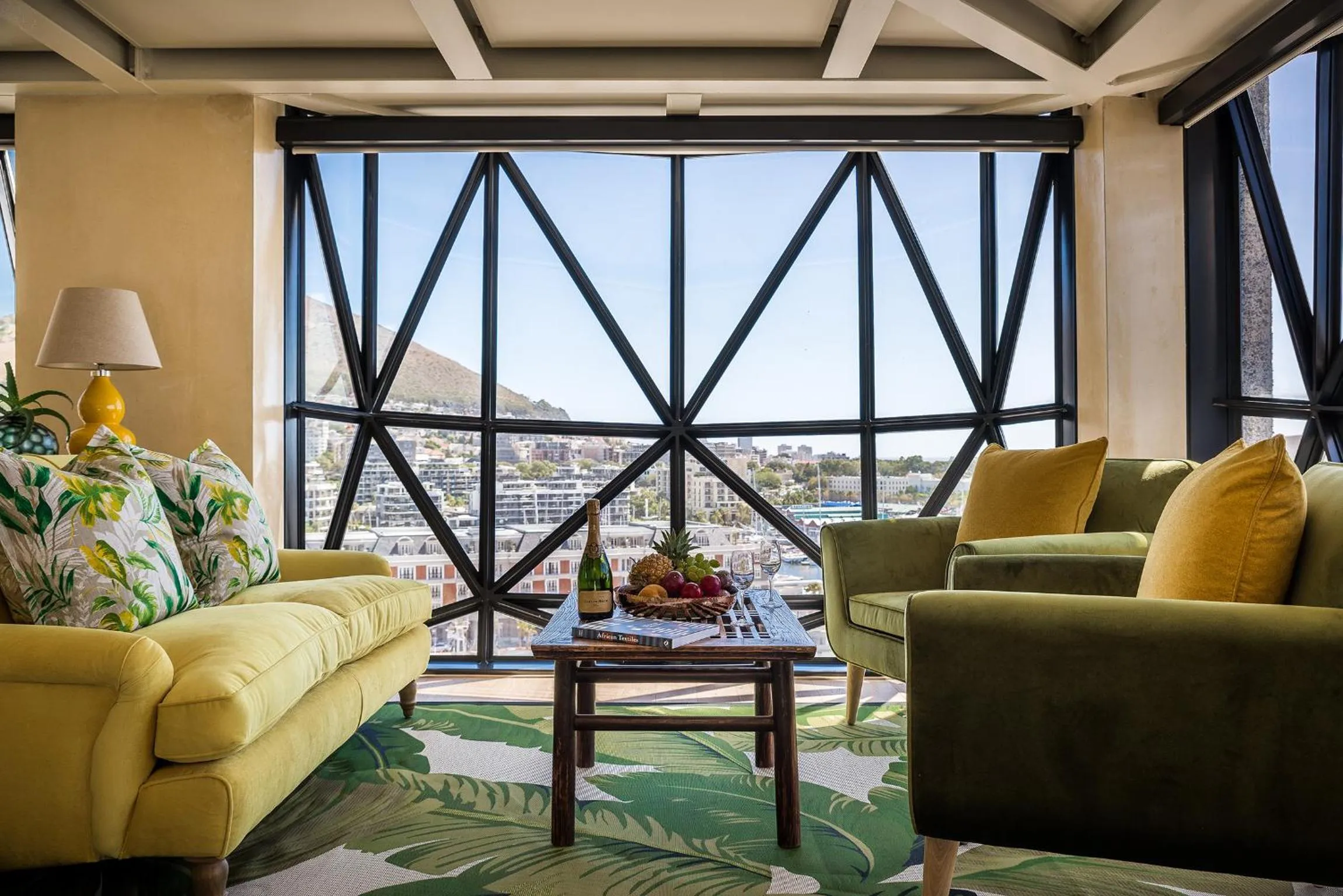 Living room in The Silo Hotel
