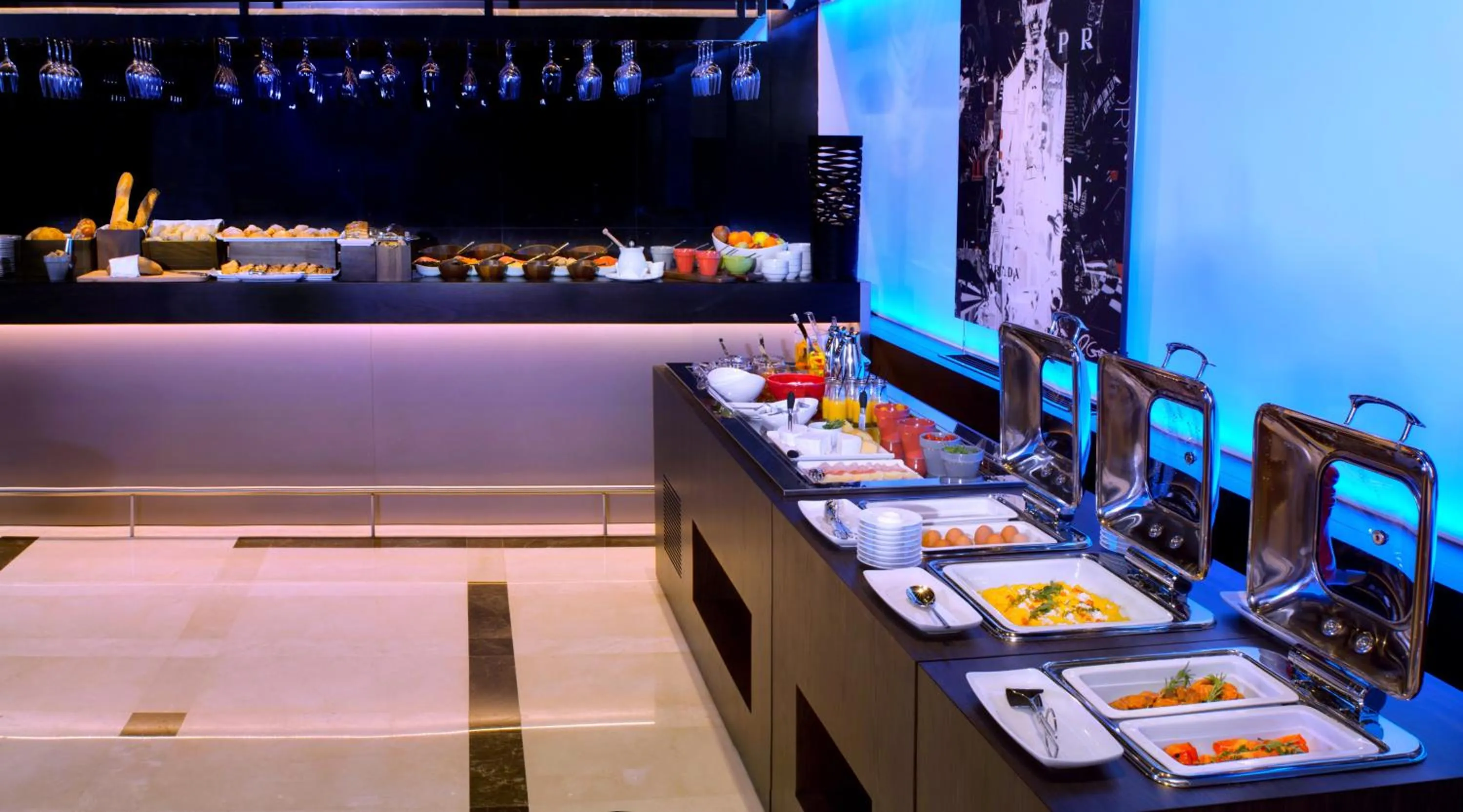Buffet breakfast in SAZ City Life Boutique Hotel