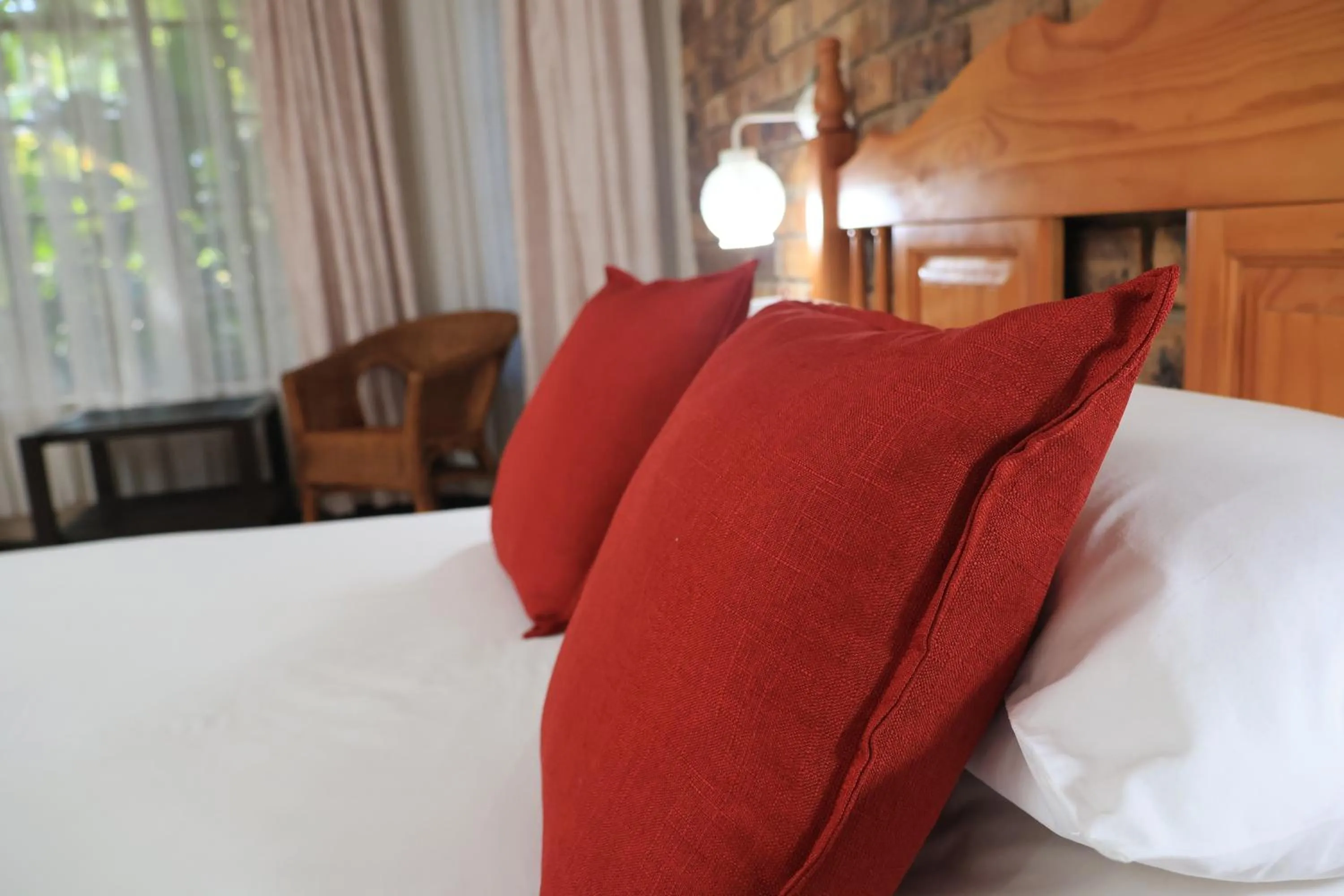 Decorative detail, Bed in Shingalana Guest Lodge