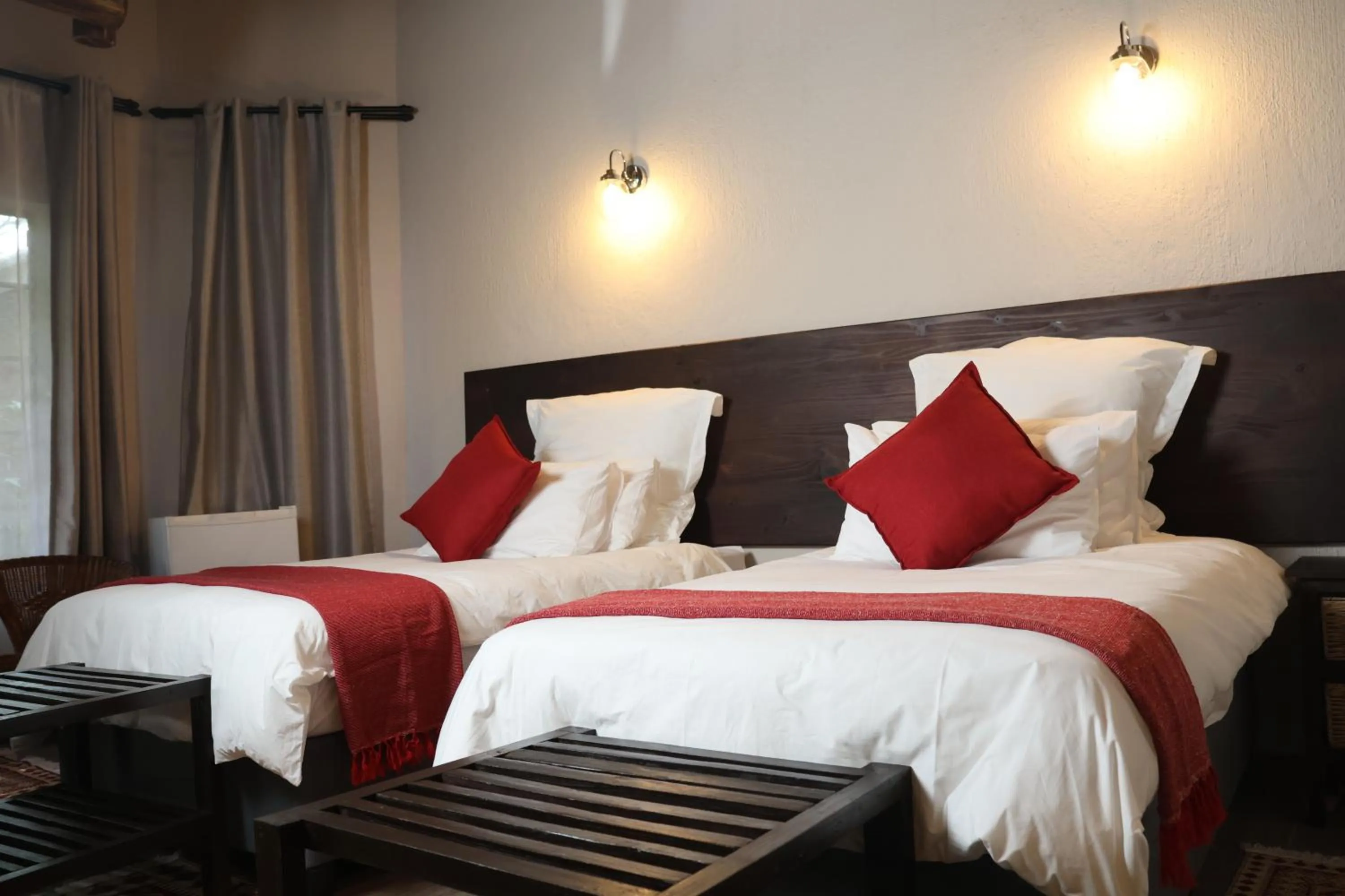 Bed in Shingalana Guest Lodge