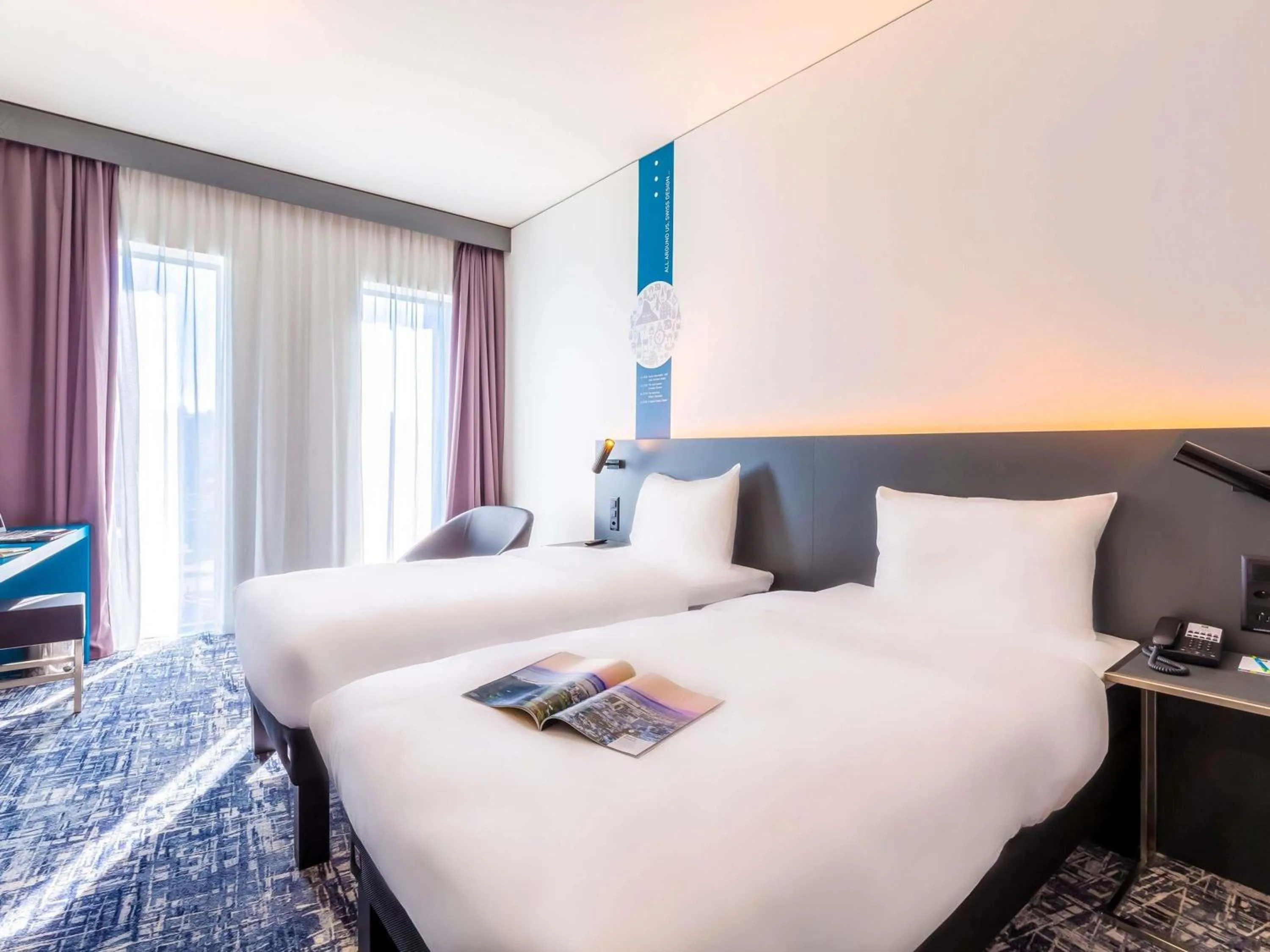 Property building, Bed in ibis Styles Basel City