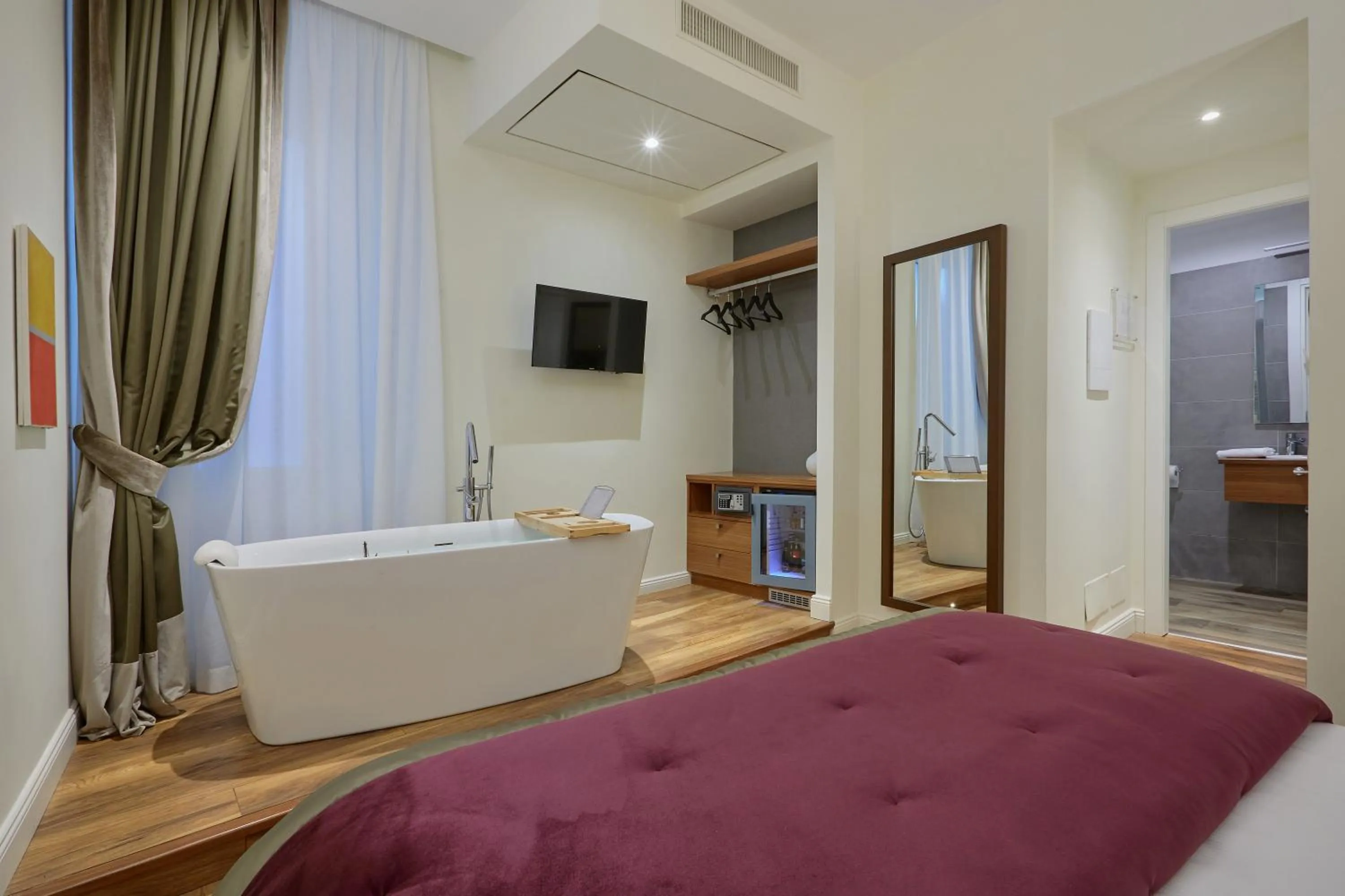 Bathroom, Bed in L'obelisque maison de luxe