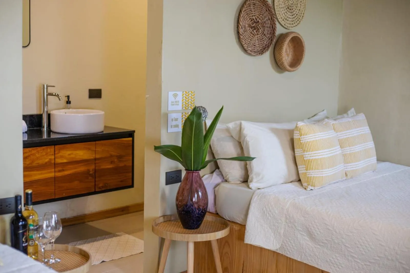 Bed in Hotel y Cabinas del Trópico