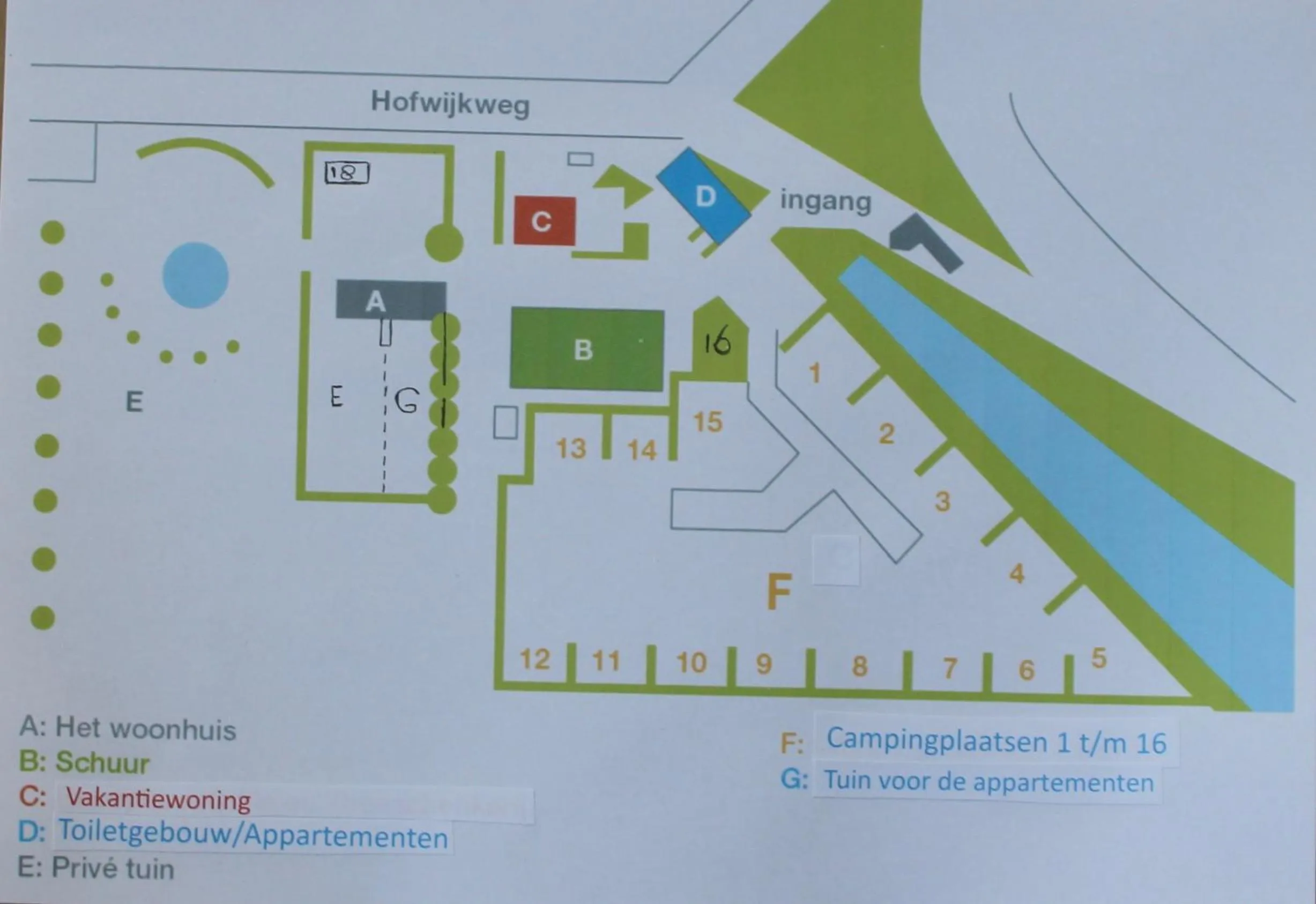 Floor plan in Hoeve Hofwijk