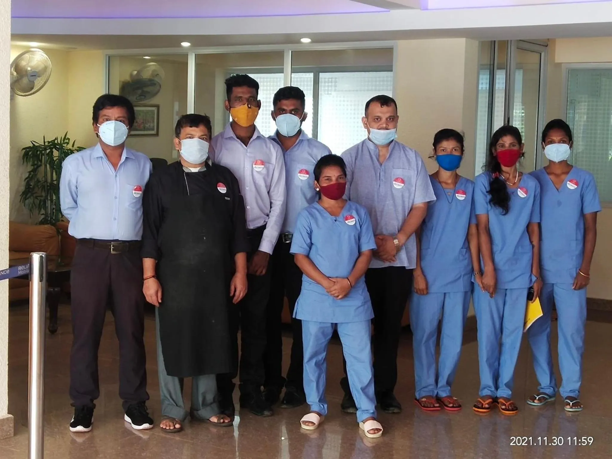 Staff in Arra Grande Suites - Nearest Airport Hotels Bangalore