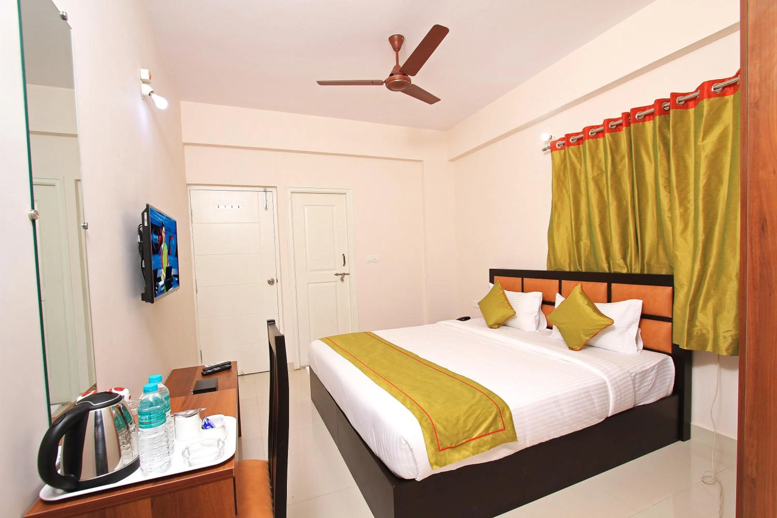 Bed in Arra Grande Suites - Nearest Airport Hotels Bangalore