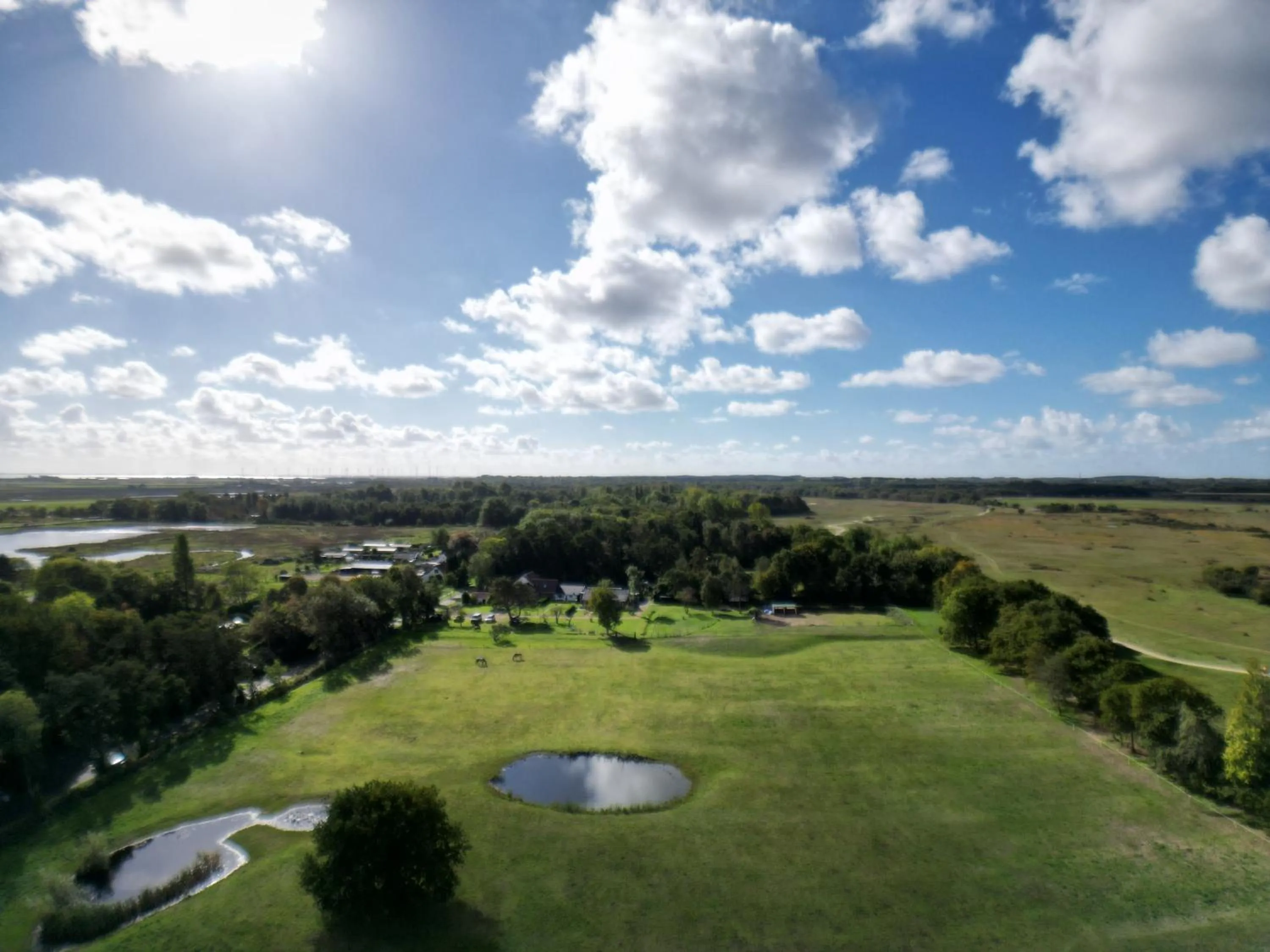 Natural landscape in Little Creek - Lodges in het natuurgebied