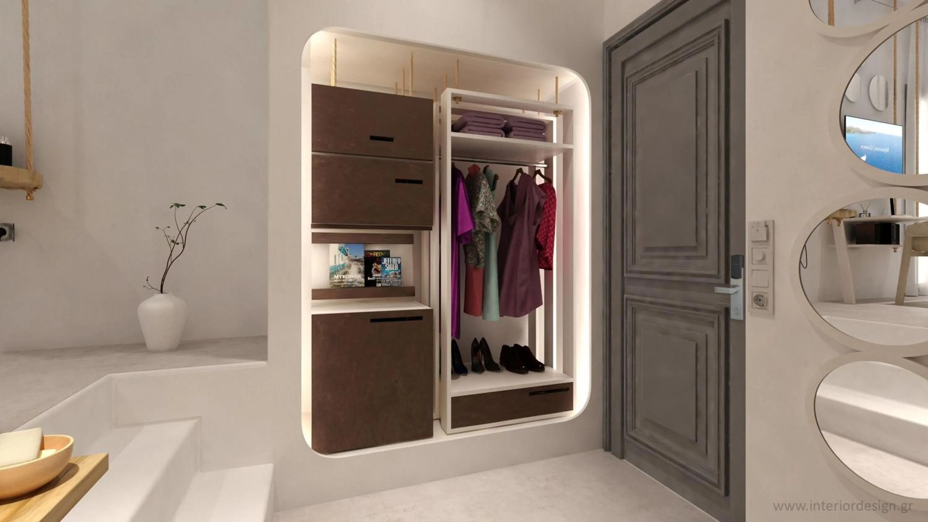 Decorative detail in Absolute Mykonos Suites & More