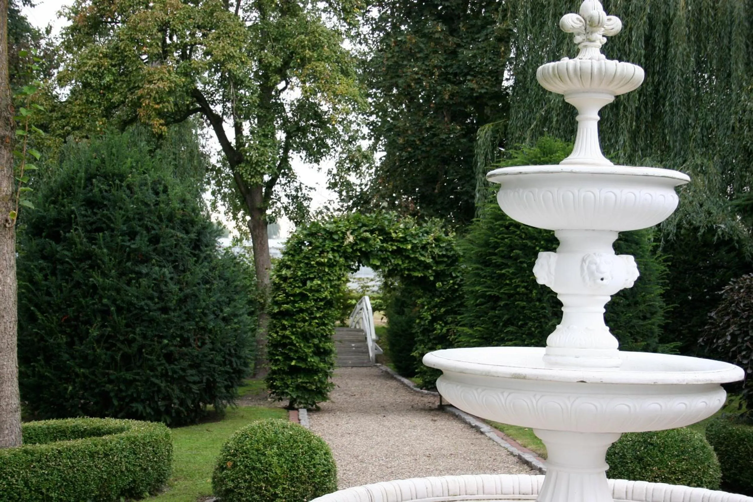 Garden view in Landhaus Gut Halte