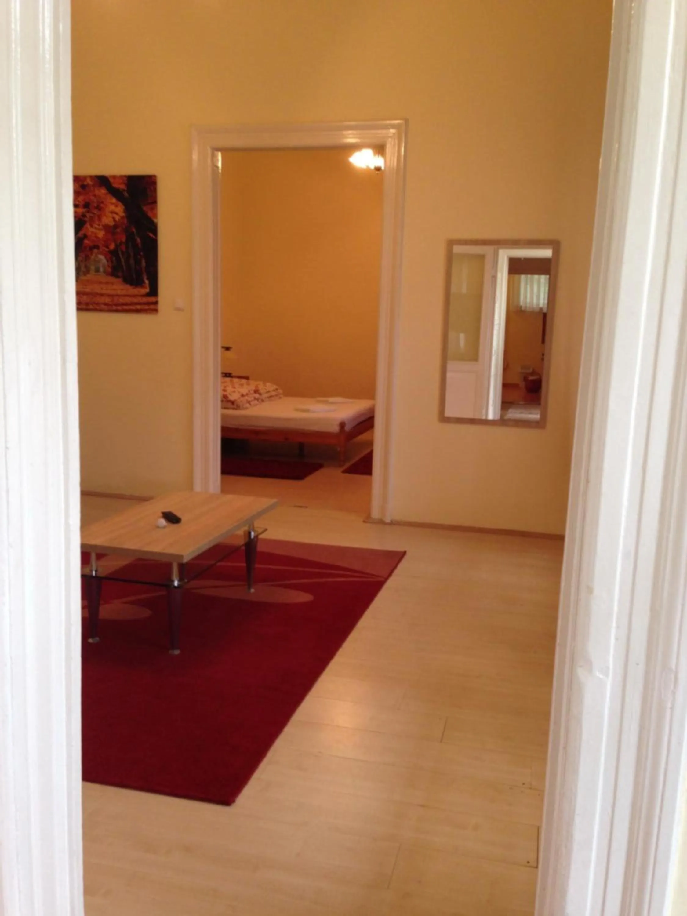 Living room, Bed in Péterfia Apartman