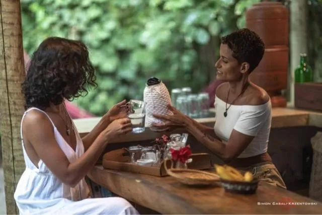 Kitchen or kitchenette in Pousada Spa Oasis