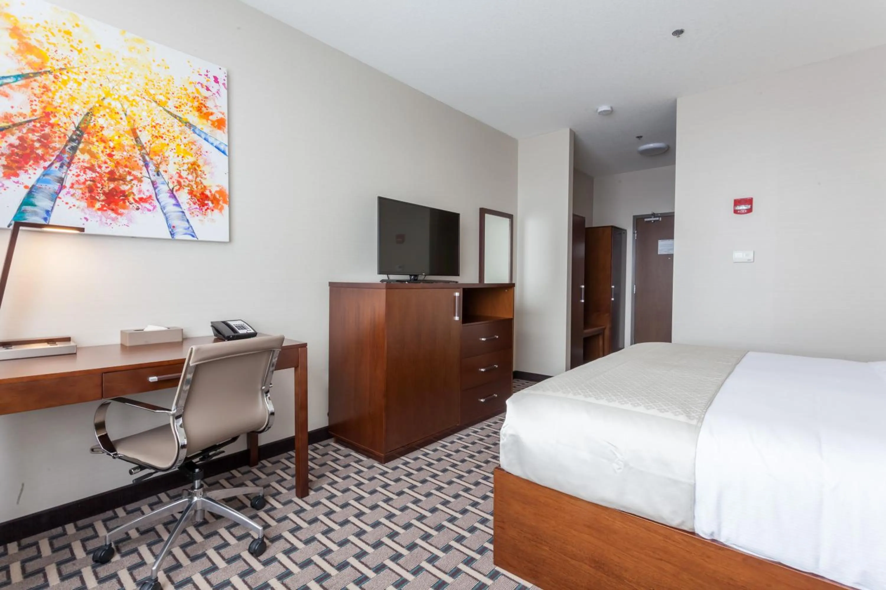 Bedroom, Bed in Wyndham Garden Edmonton Airport