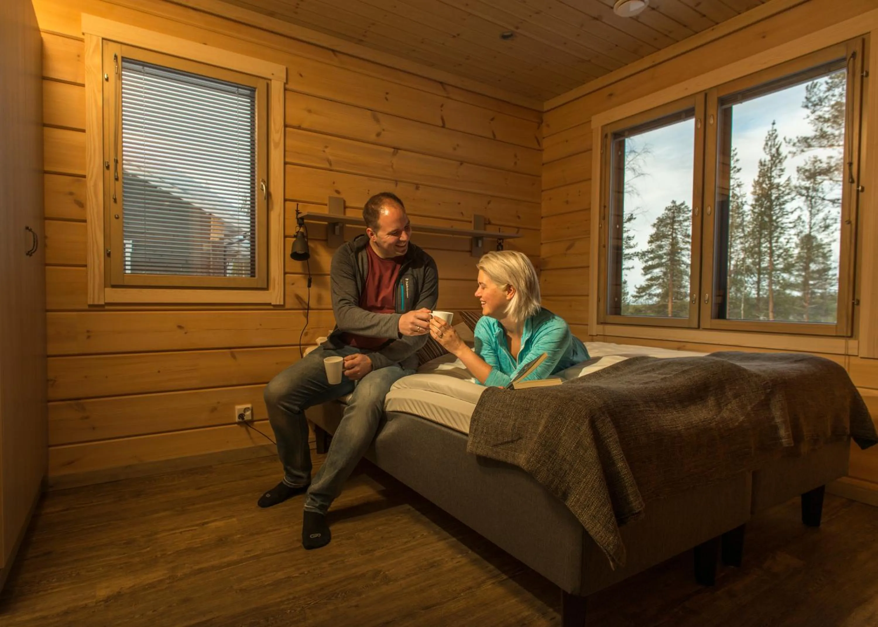 Bedroom in Valkea Arctic Lodge