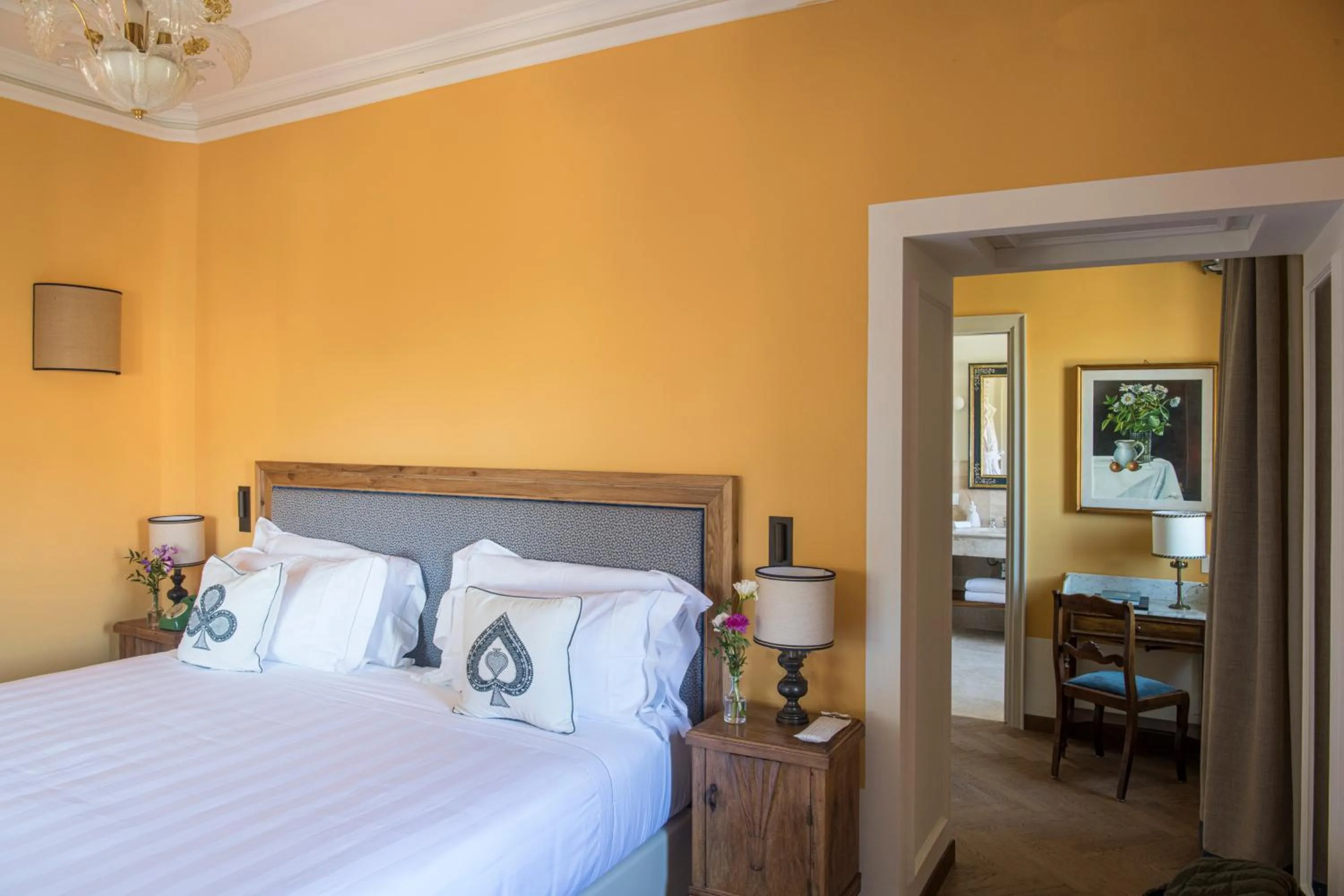 Bed in La Posta Hotel & Thermal Spa