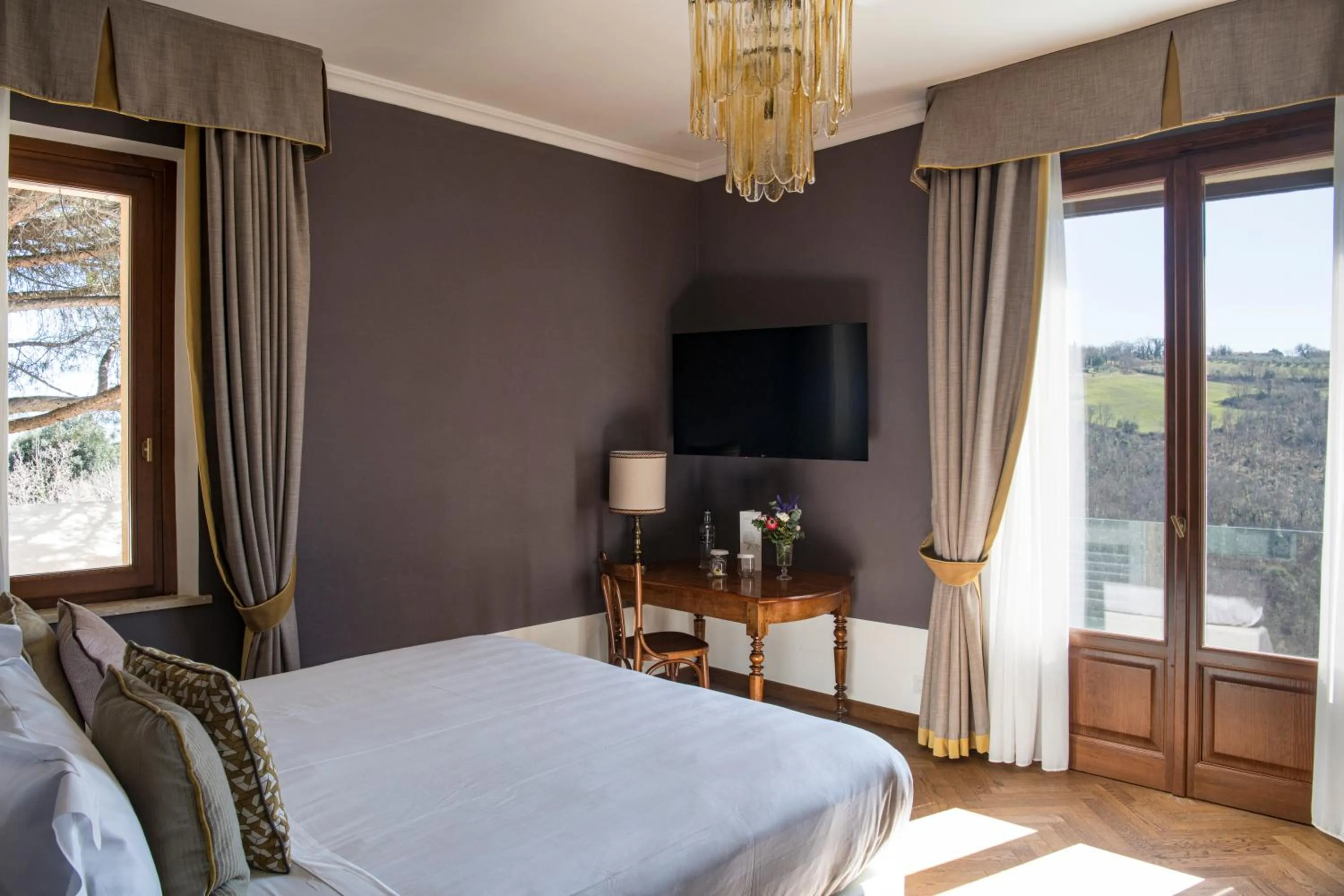 Bed in La Posta Hotel & Thermal Spa