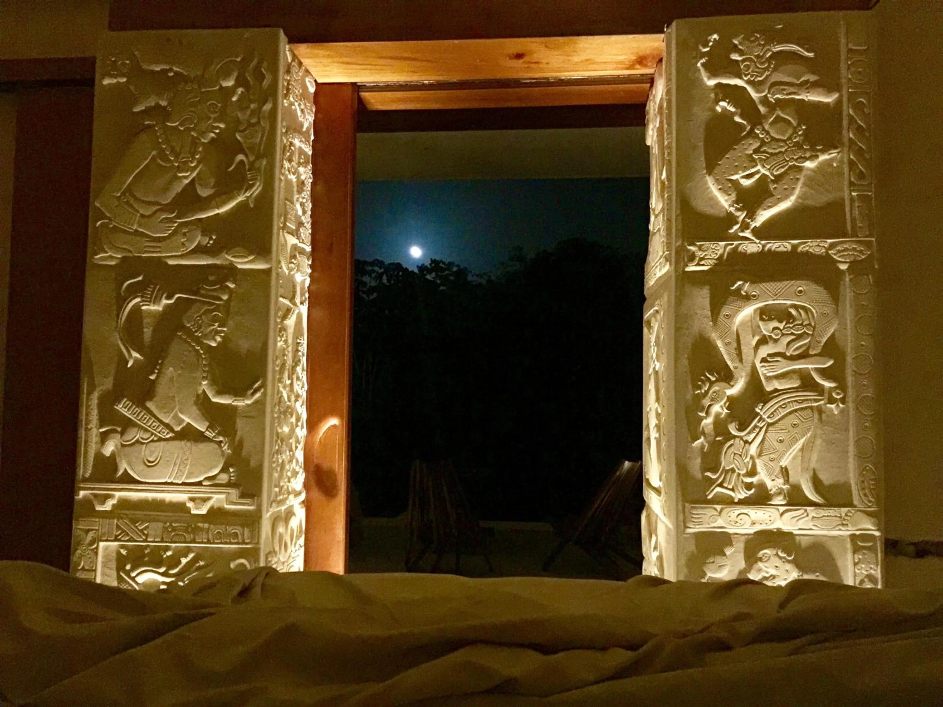 Decorative detail in Hotel Casa Maya Calakmul