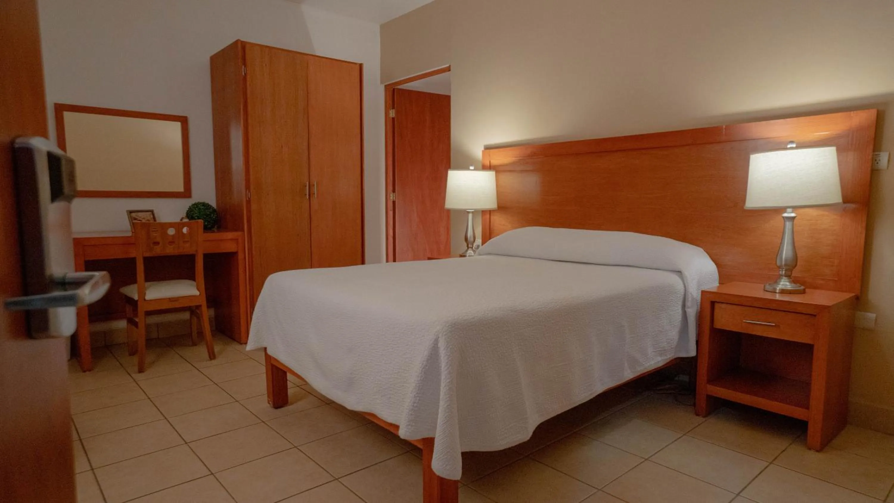 Bed in Hotel Marllou