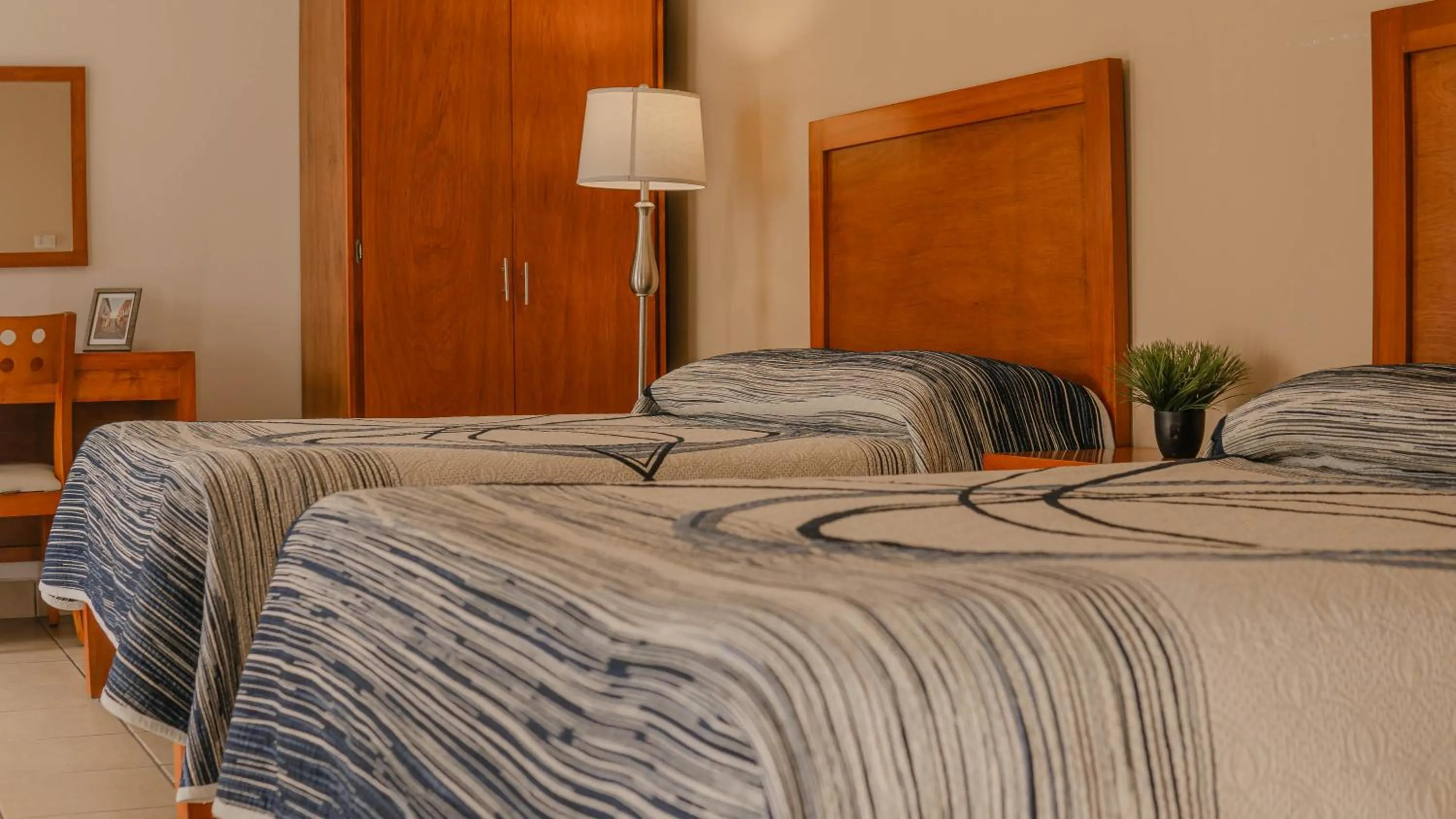 Bed in Hotel Marllou