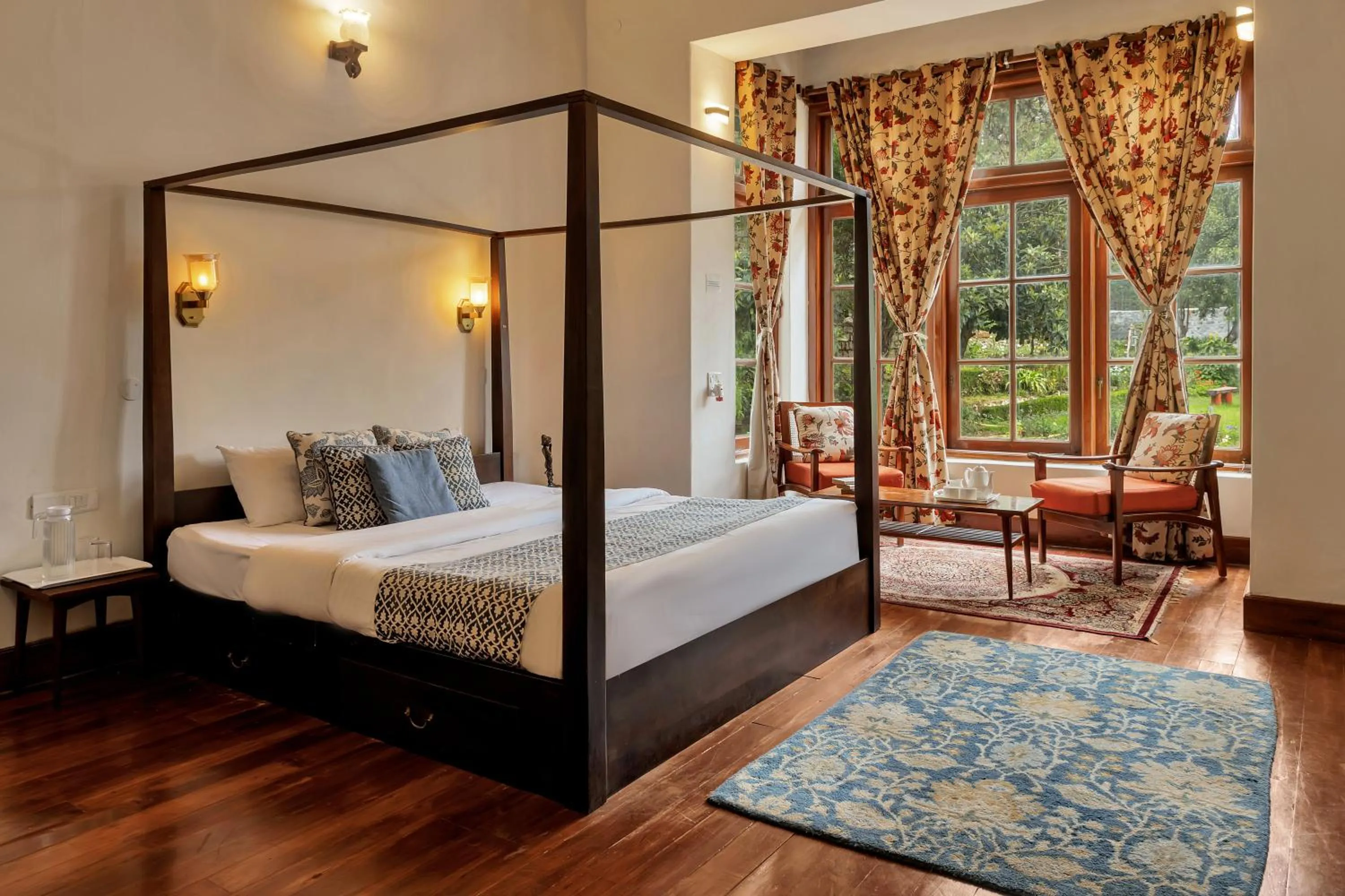 Bed in SaffronStays Milton Abbott Estate - 2BR colonial-era bungalow with garden, golf course views & bonfire nights near Ooty Golf Club