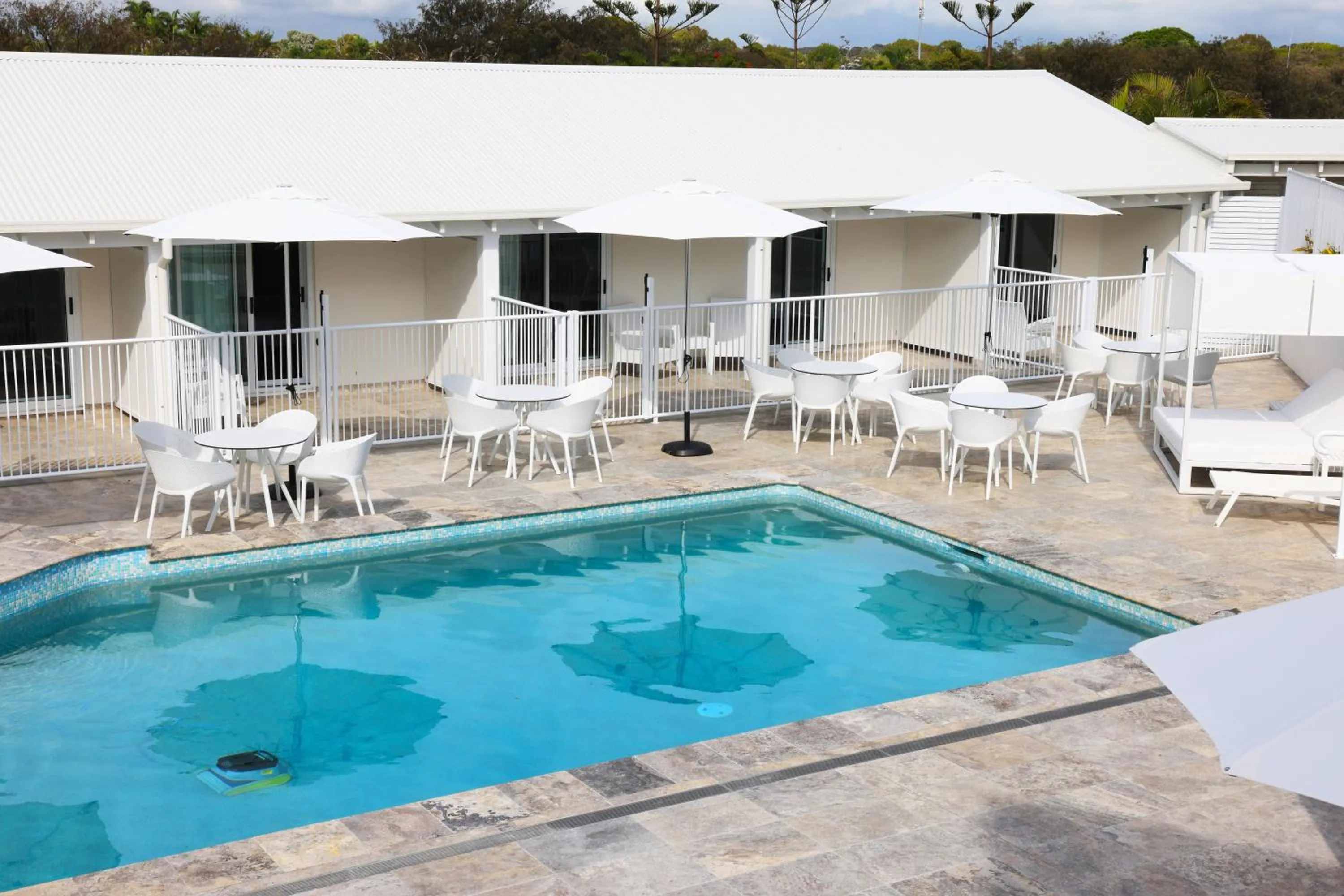 Pool view in Don Pancho Beach Resort