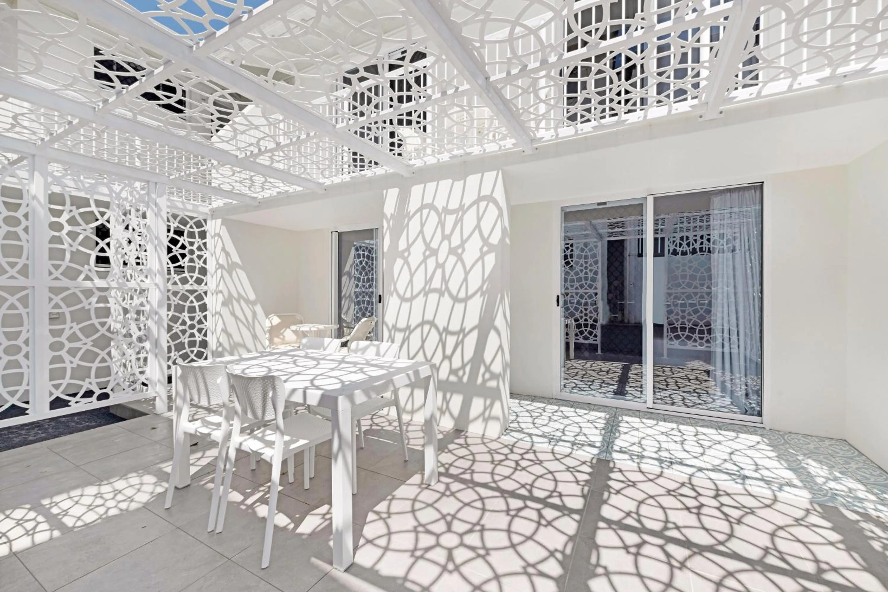 Patio in Don Pancho Beach Resort