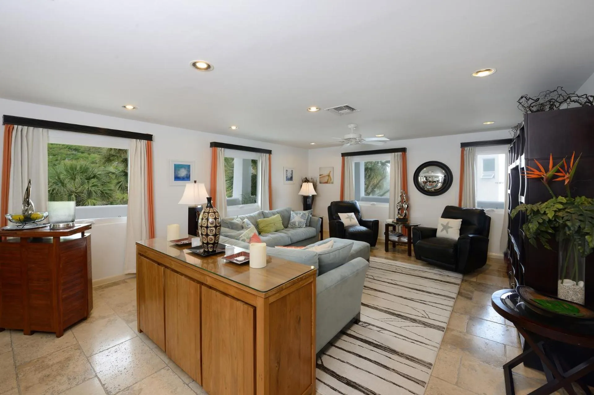 Living room in Coral Beach Club Villas & Marina