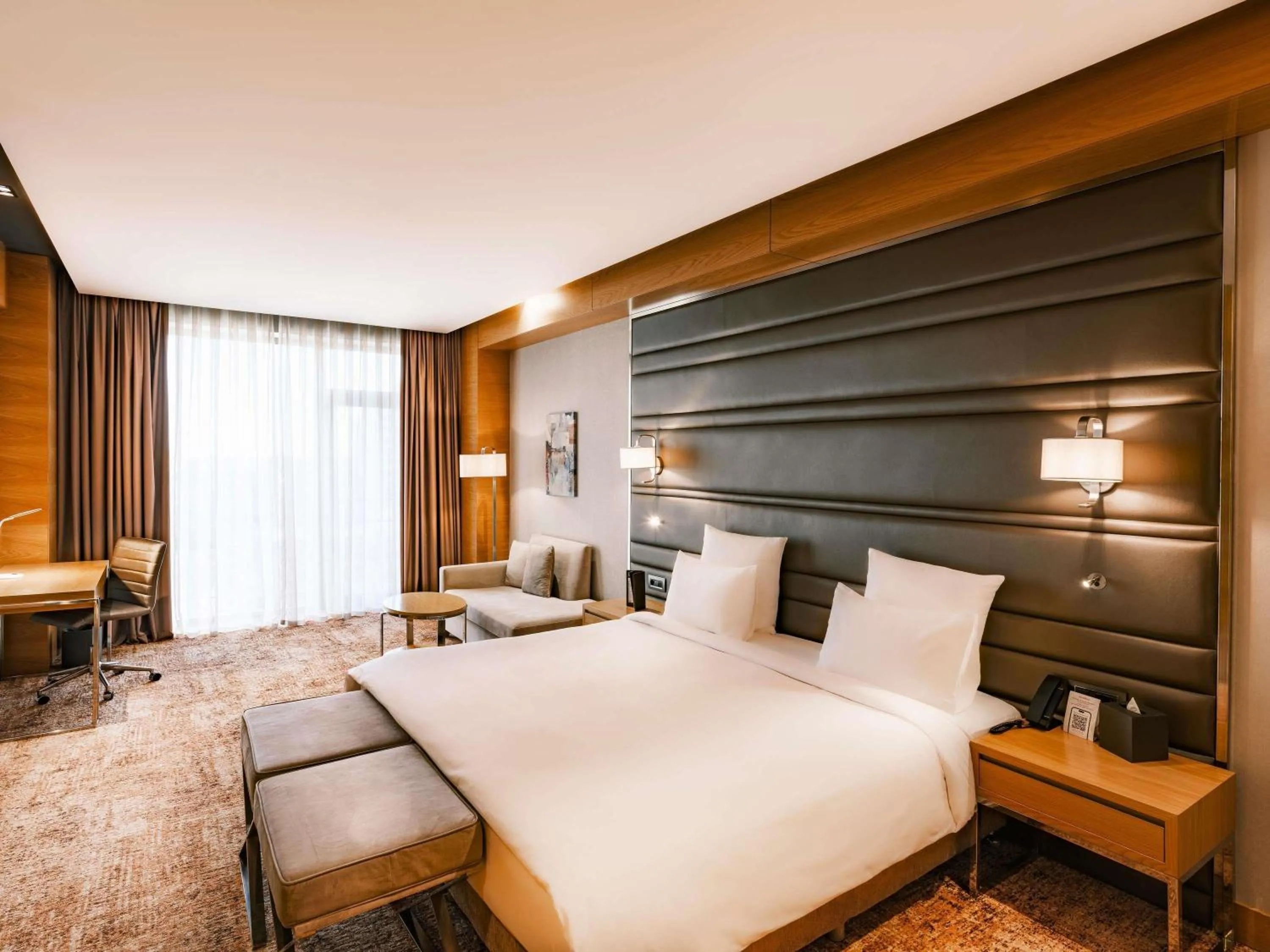 Bedroom, Bed in Movenpick Winter Park Baku