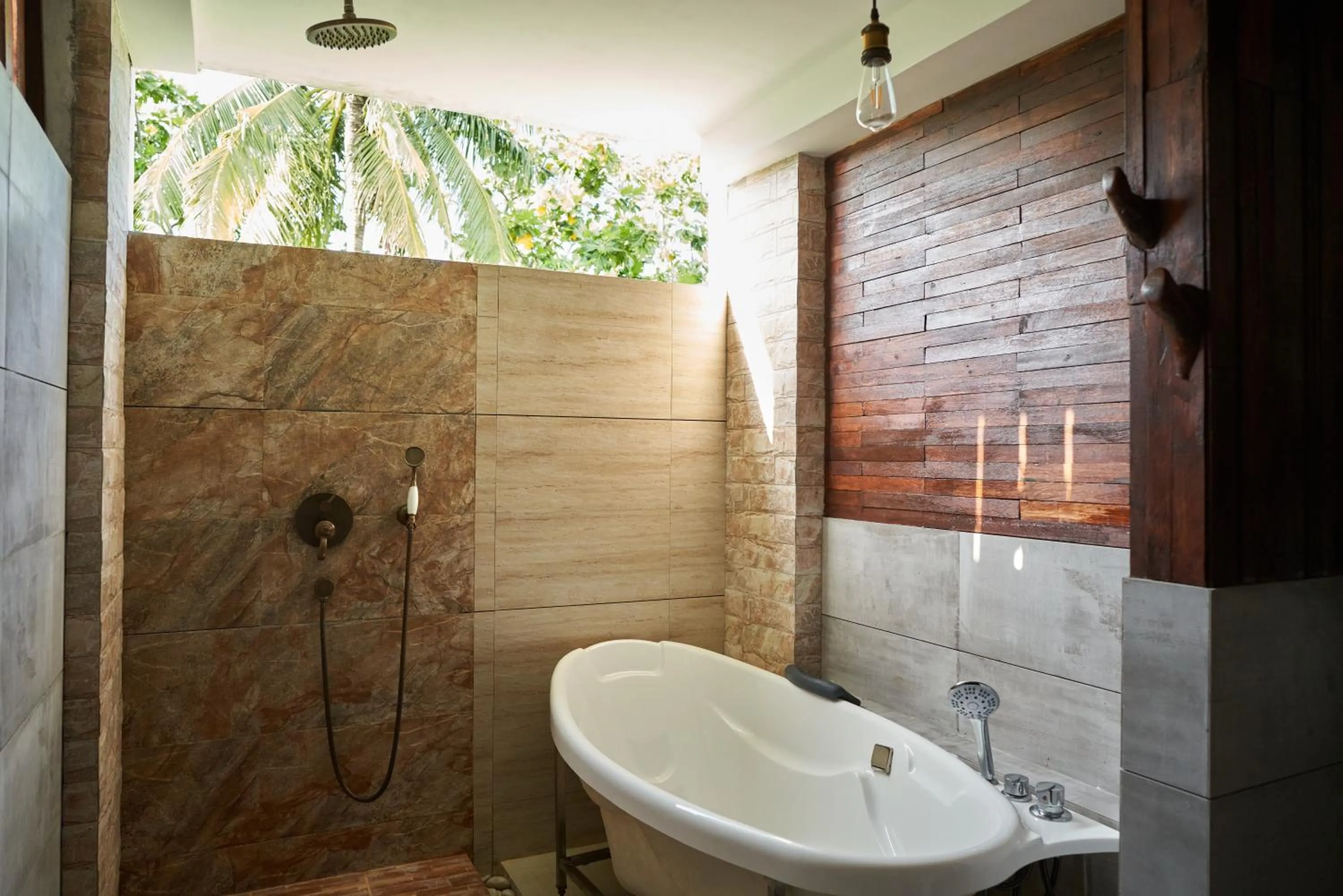 Shower in West Sands