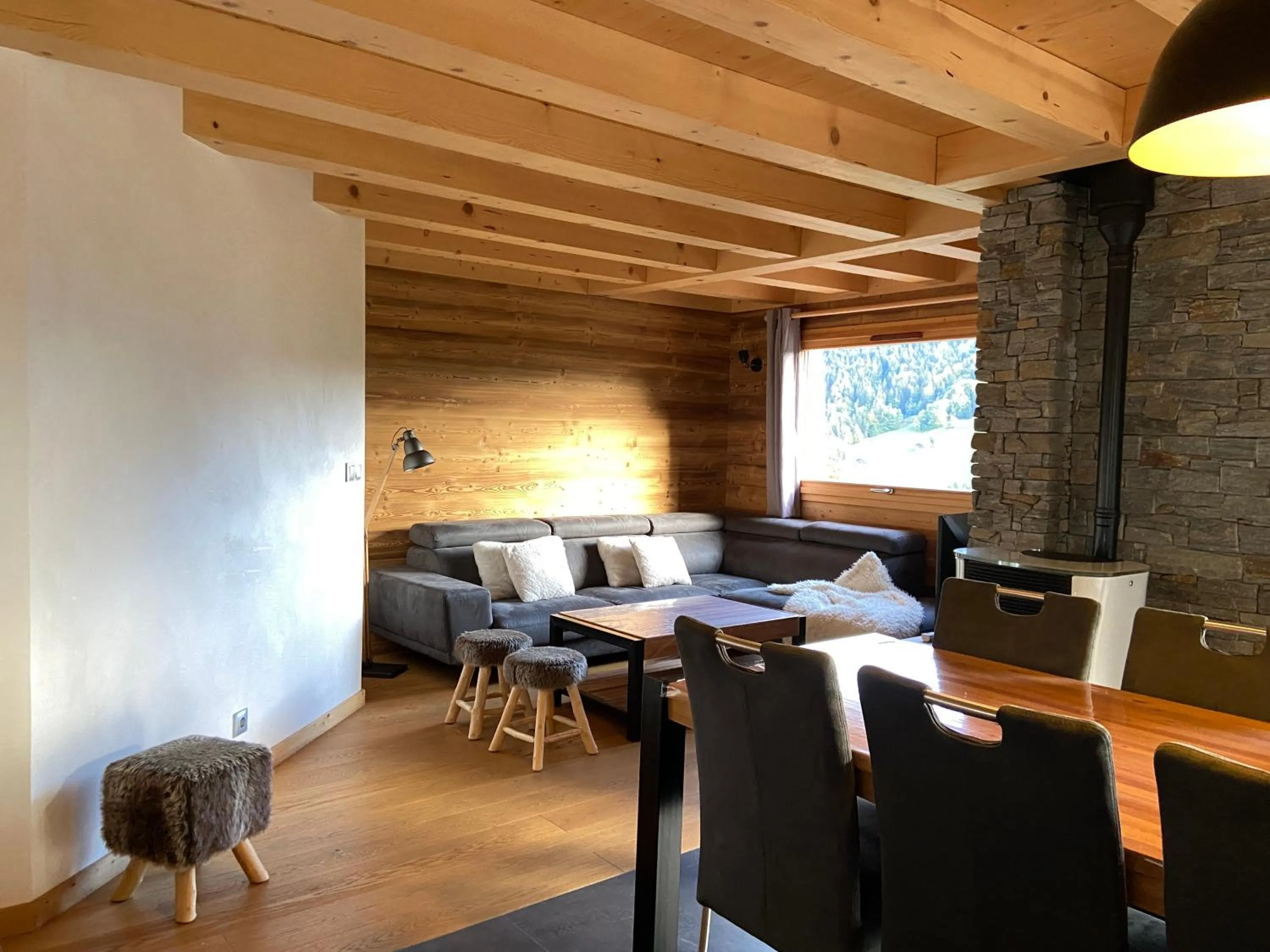 Communal lounge/ TV room in Chalet Soleya