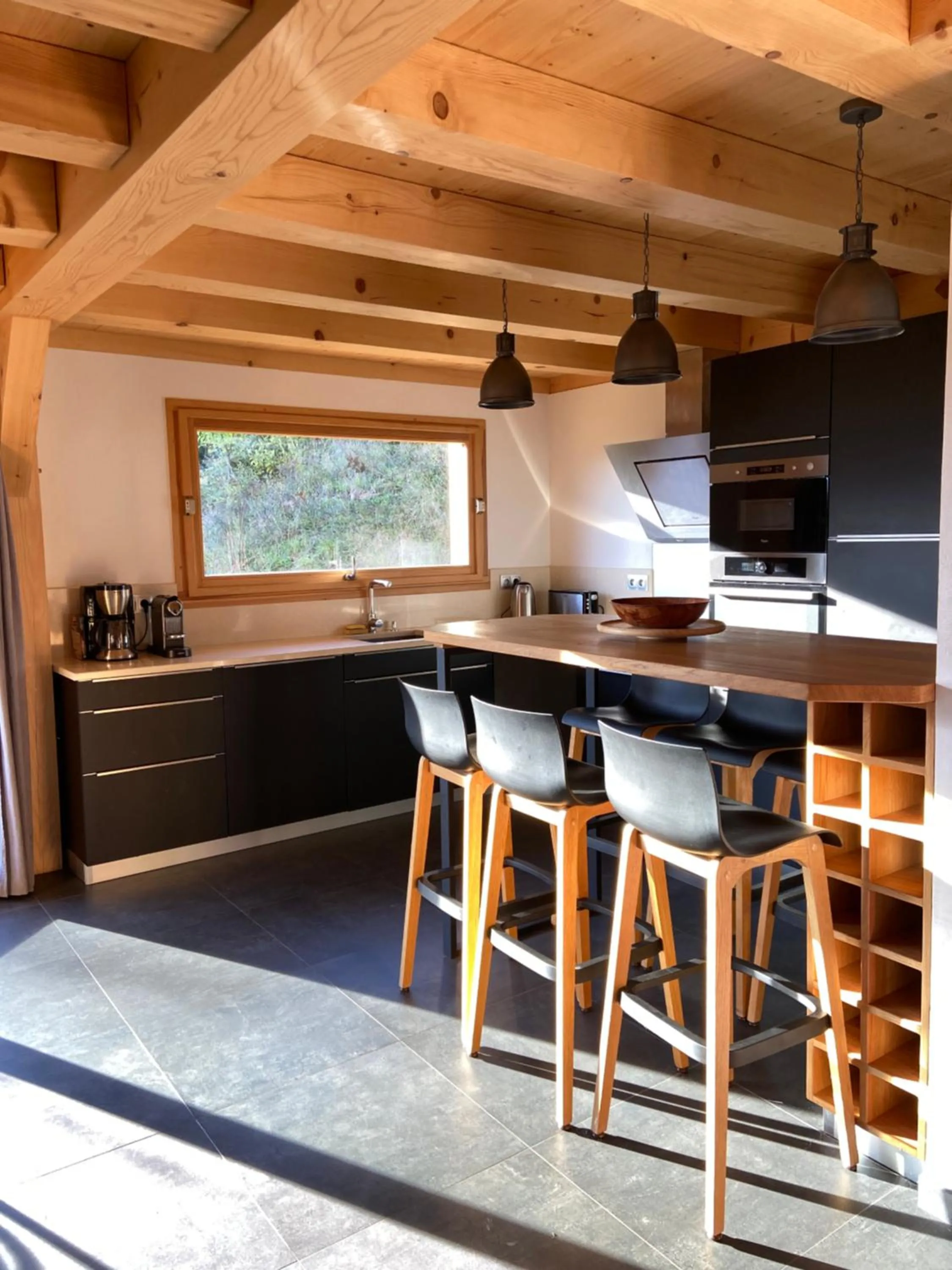 Kitchen or kitchenette in Chalet Soleya