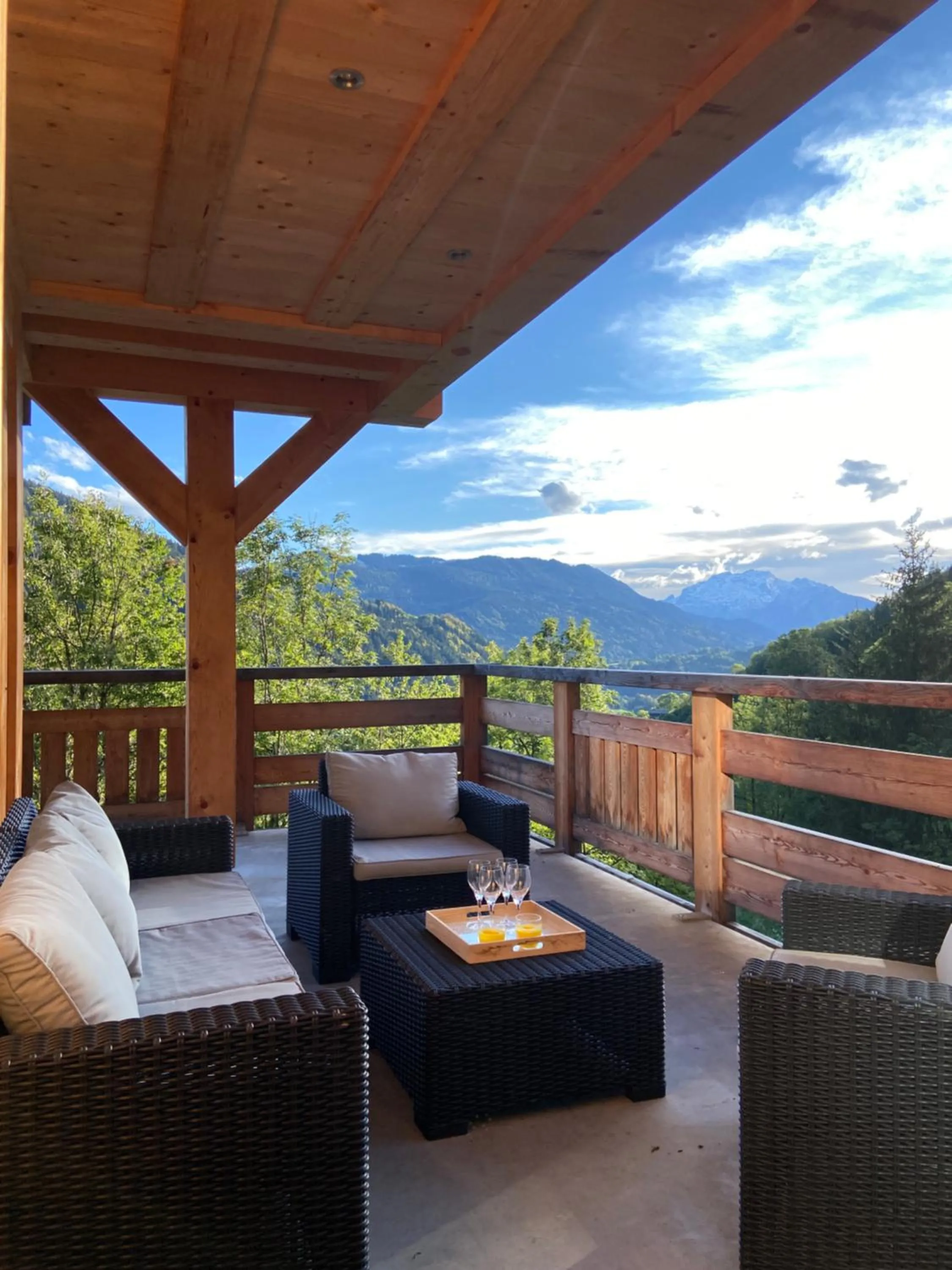 Patio in Chalet Soleya