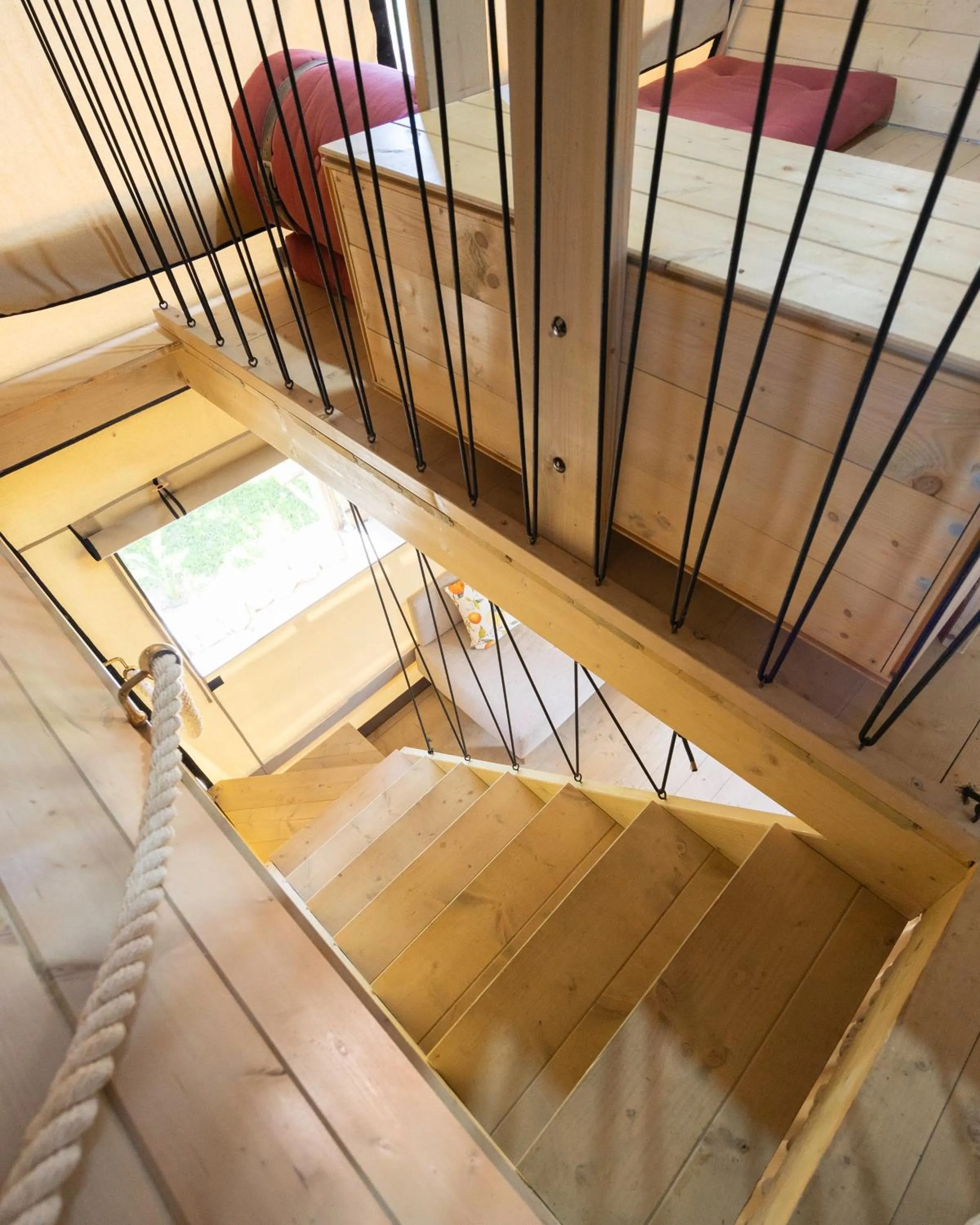 Seating area in Ciriga Sicily Glamping