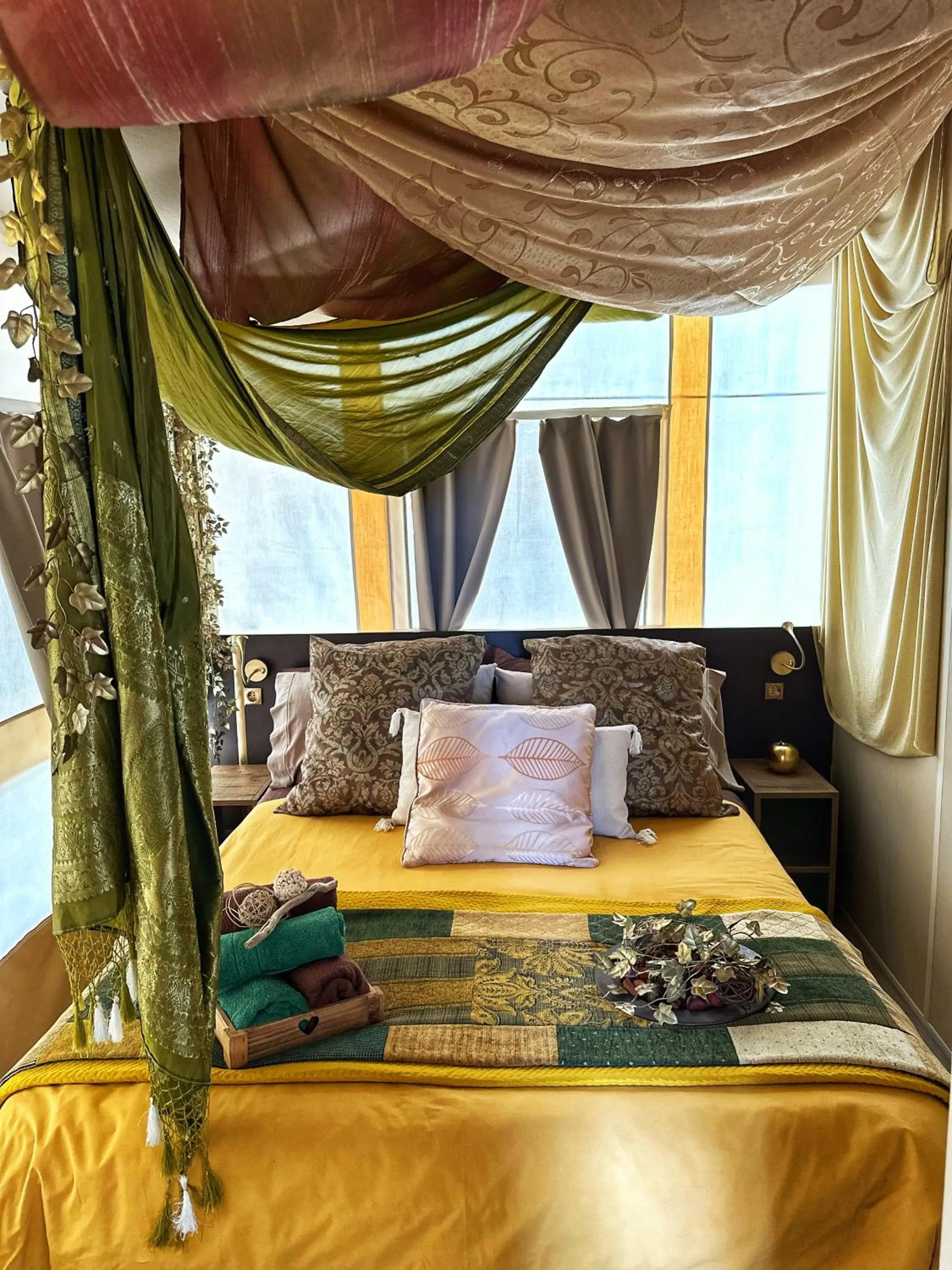 Bed in Ciriga Sicily Glamping