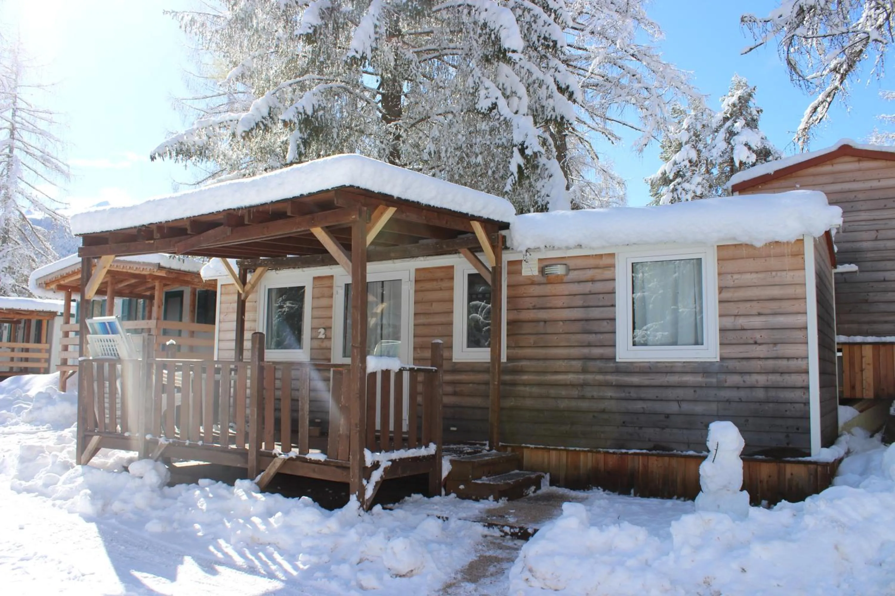 Winter in Club del Sole Val di Fiemme Easy Camping Village