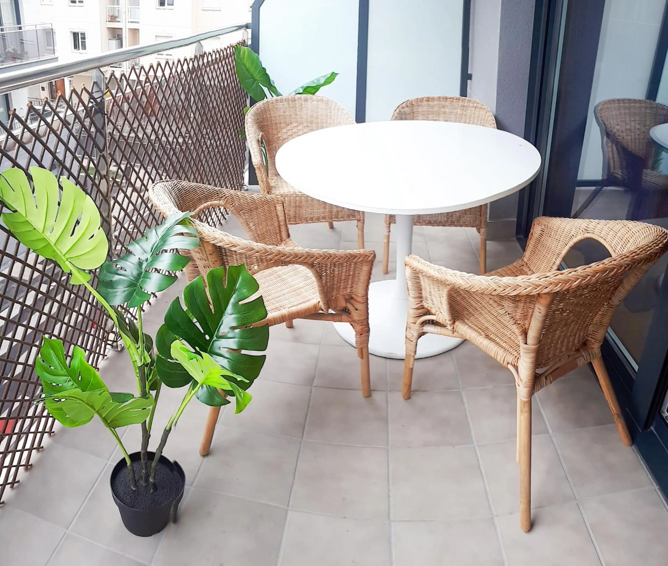 Balcony/Terrace in Telmo's Home con PARKING -Sirimiri Apartments-