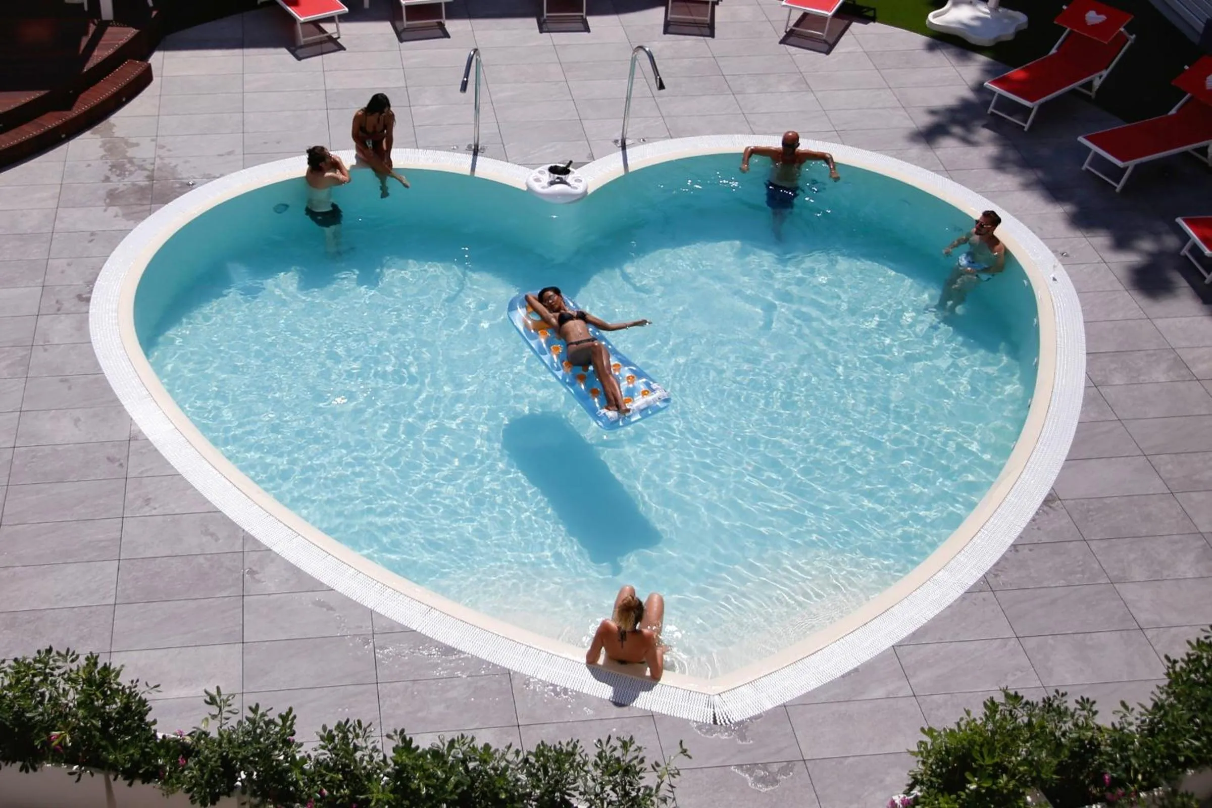 Pool view in Hotel Sabrina Rimini