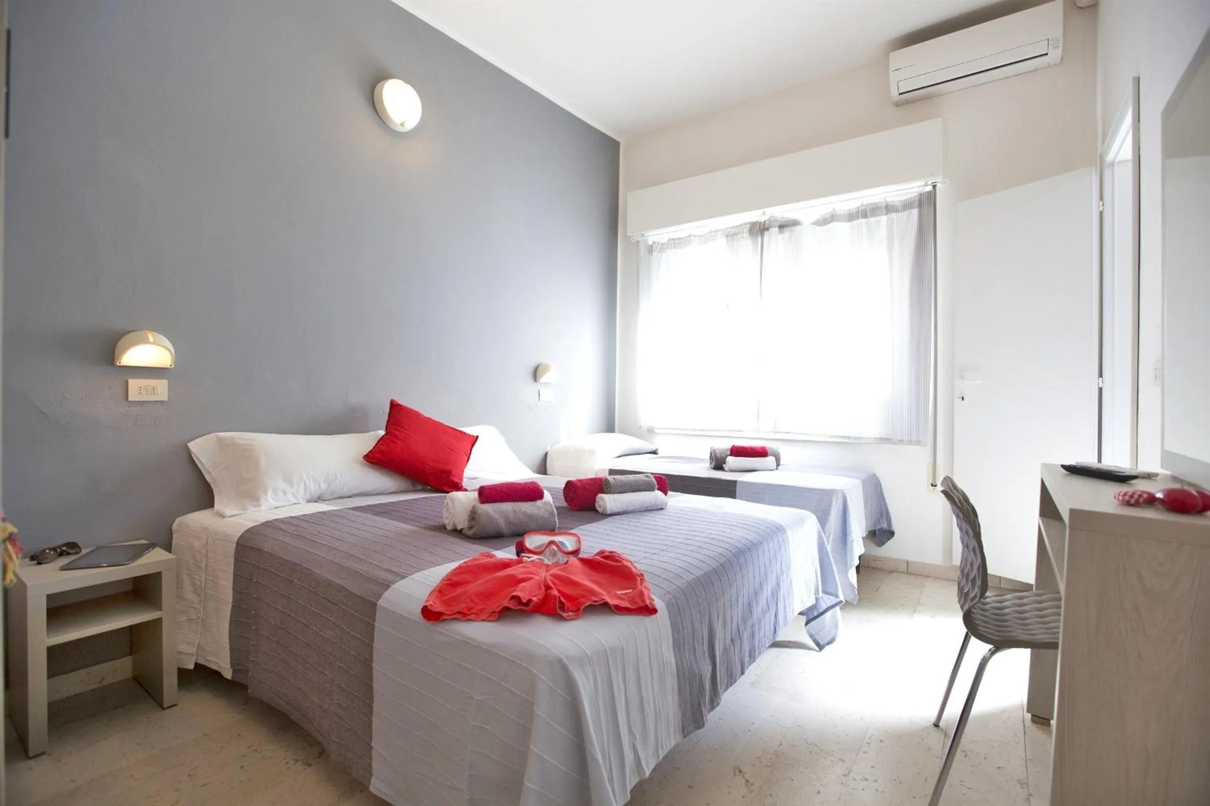 Bed in Hotel Sabrina Rimini