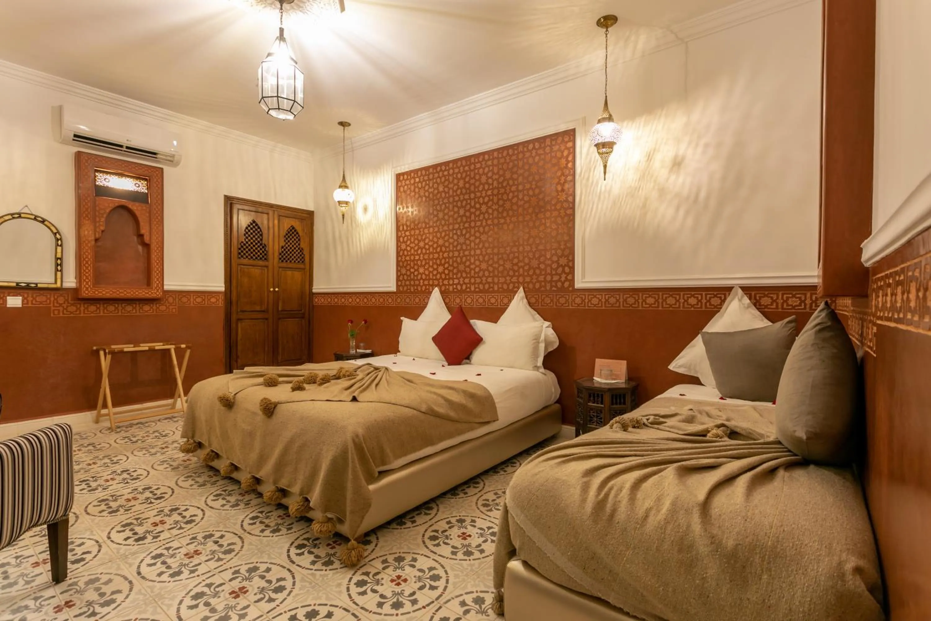 Bed in Riad Dar Yema