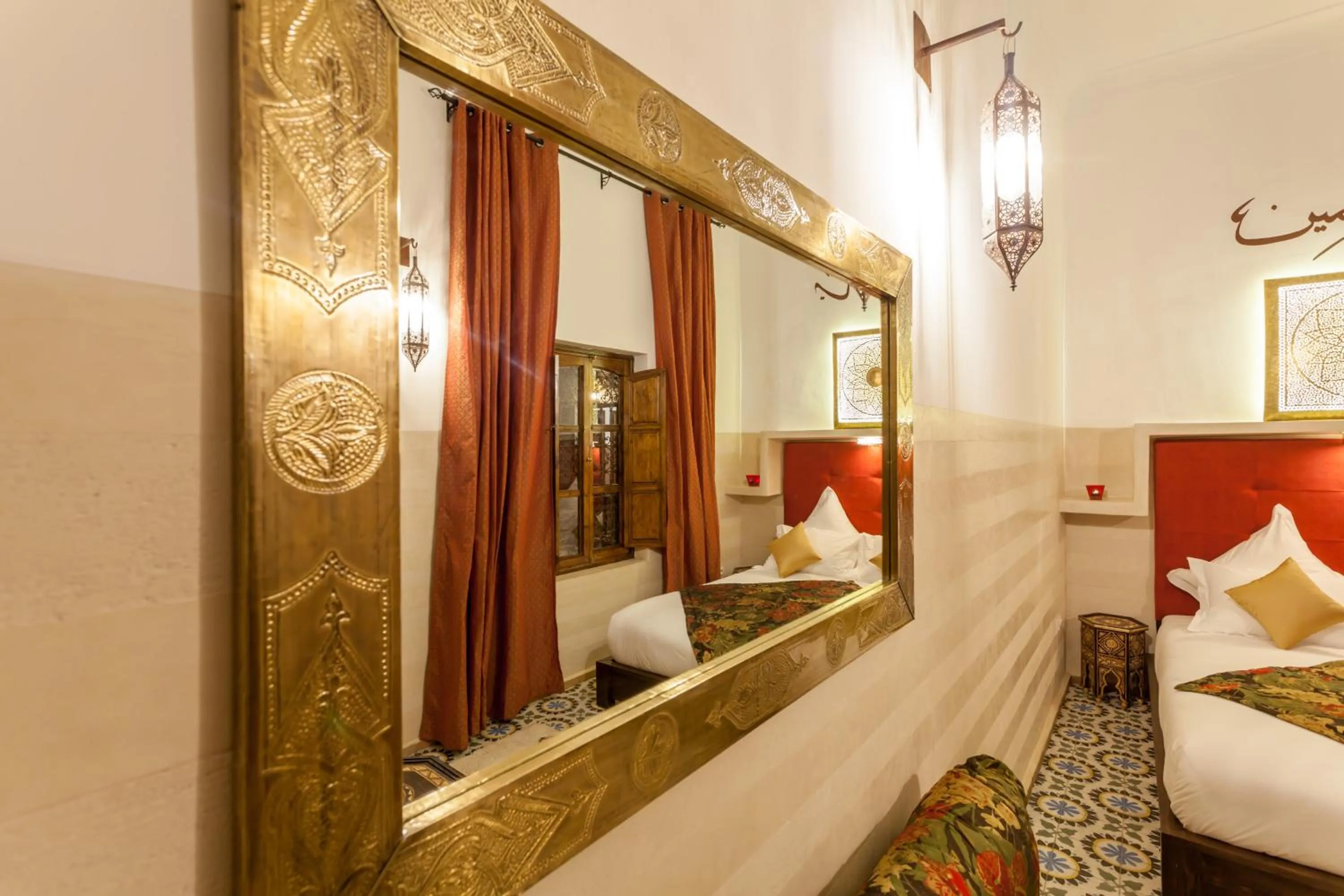 Patio, Bed in Riad Dar Yema
