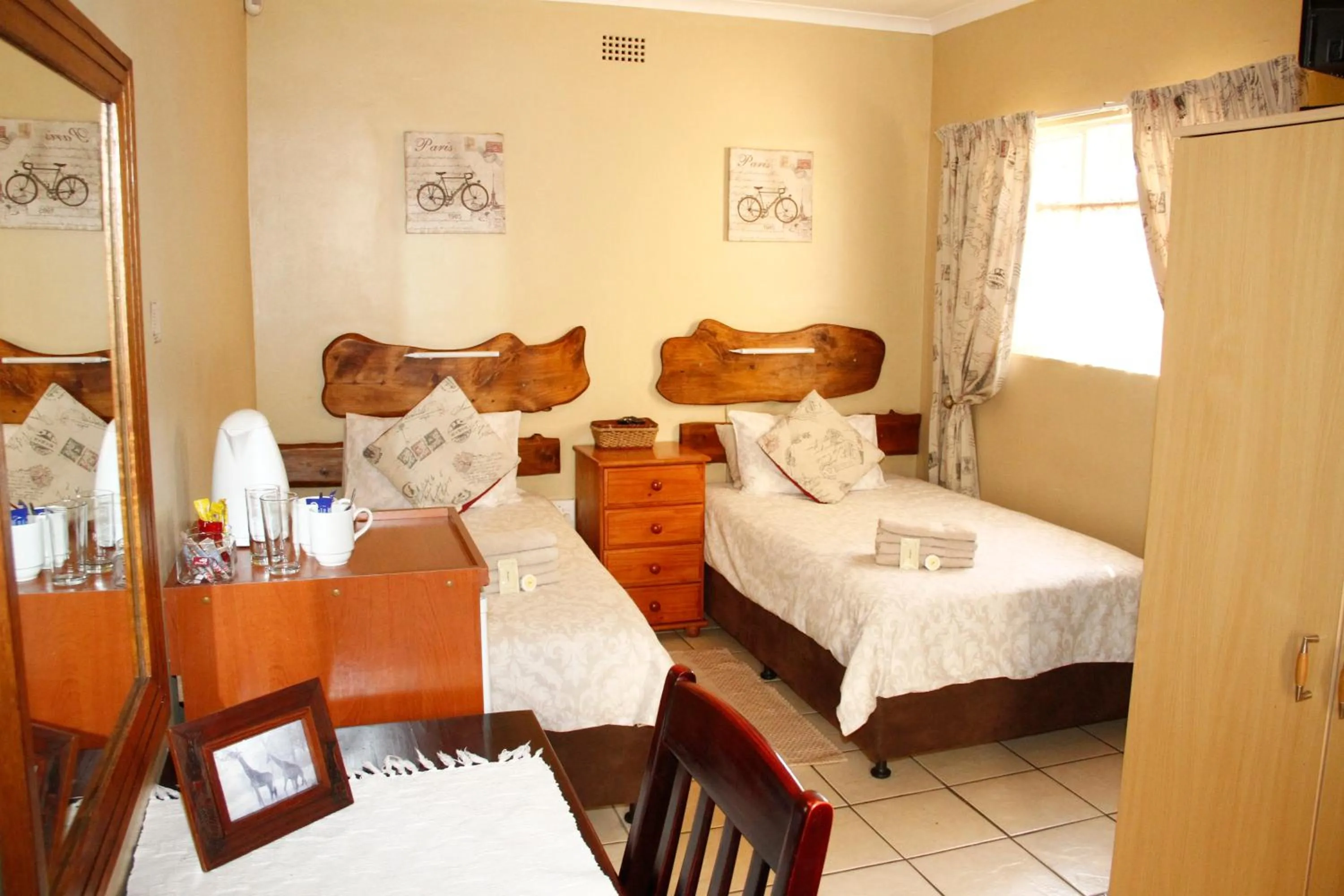 Bed in Kalahari Guest House